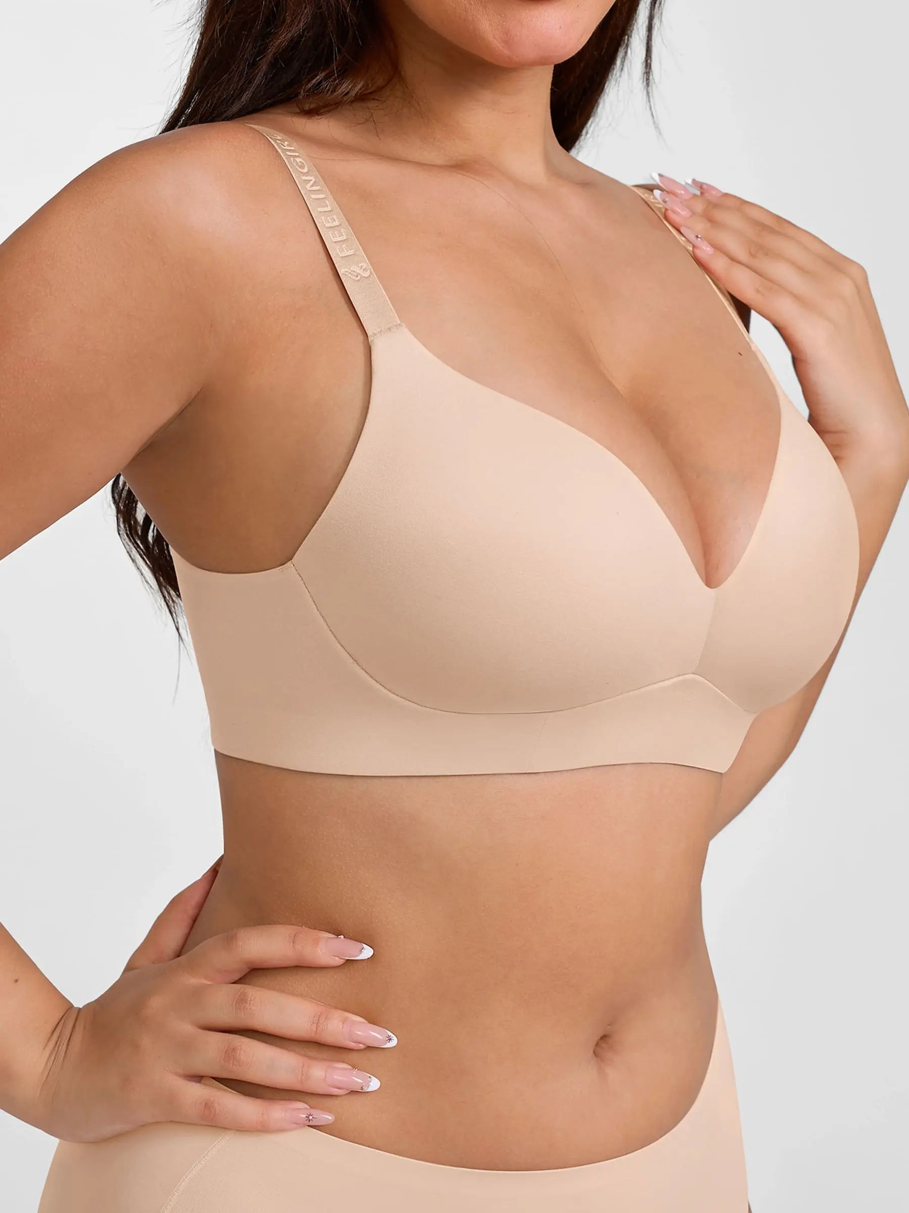 Lume lingerie Cloud Soft Wireless Bra Seamless Lift Support Everyday Wear