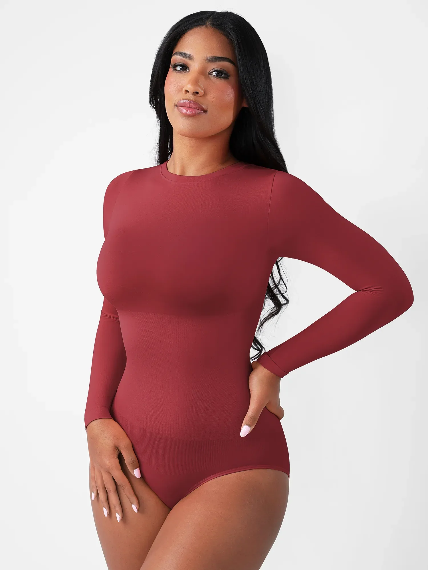 Seamless Ultra-Soft Crew Neck Bodysuit