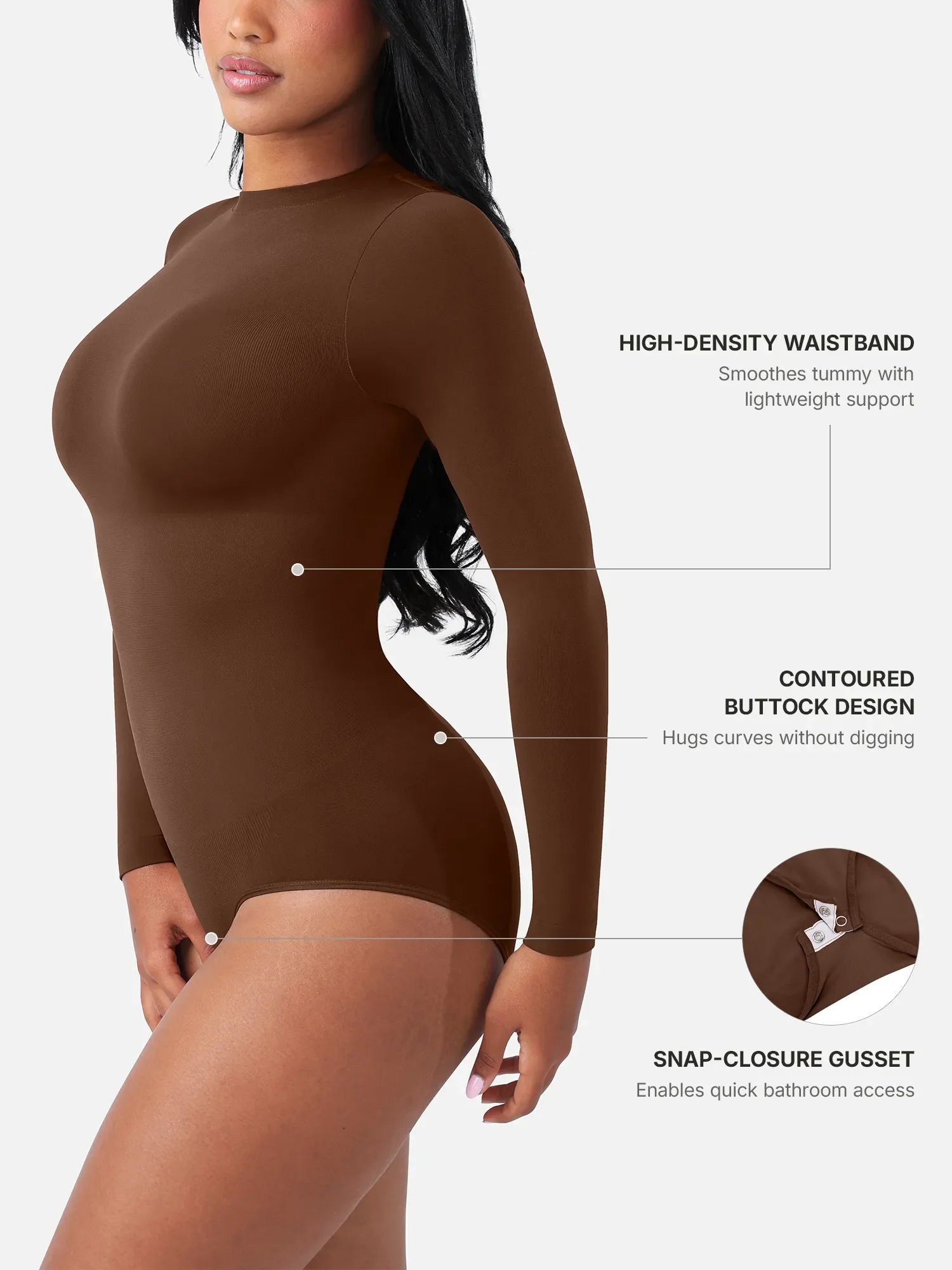 Seamless Ultra-Soft Crew Neck Bodysuit