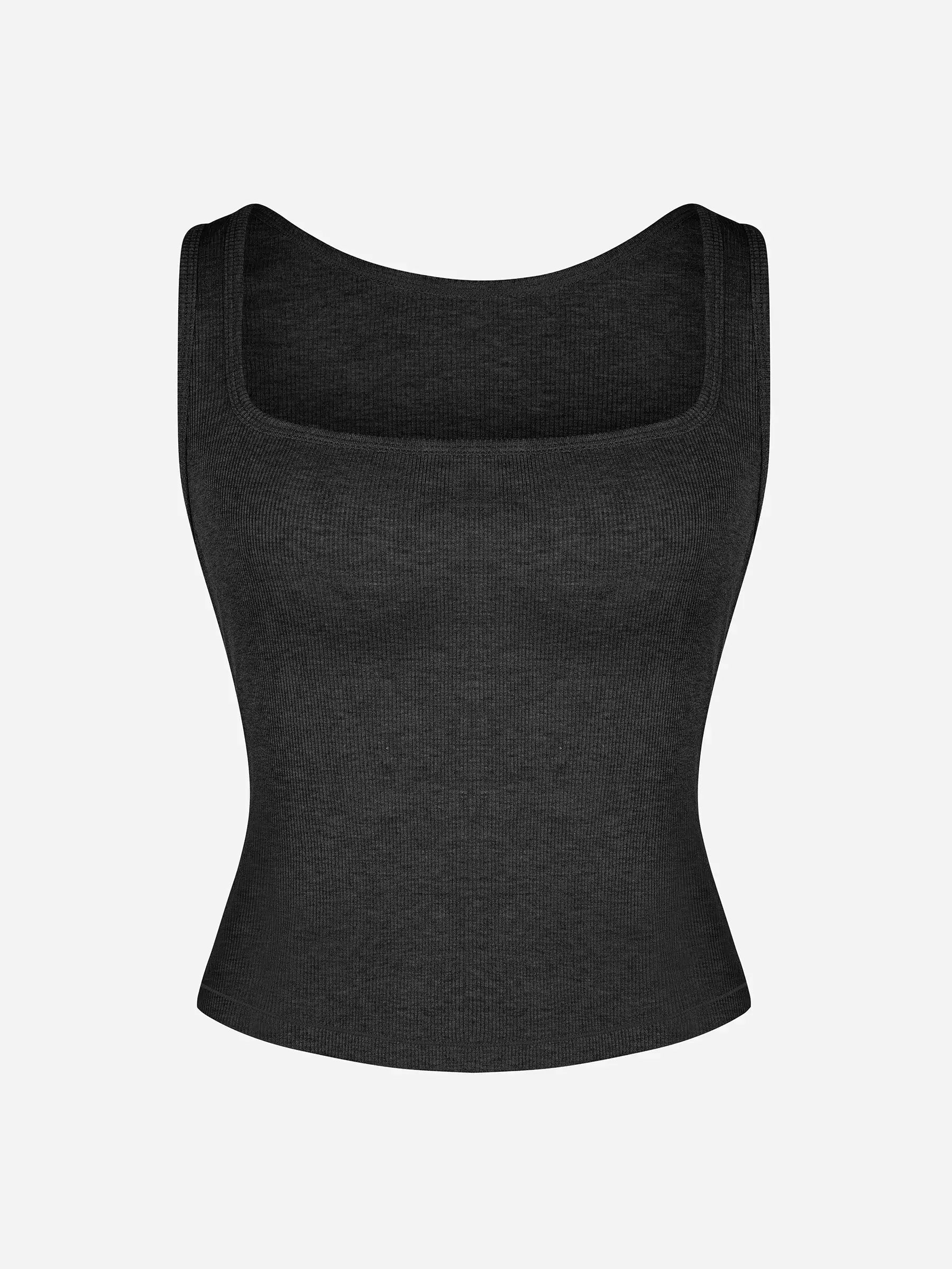lumelingeri Breathable Ribbed Sleeveless Tank Top