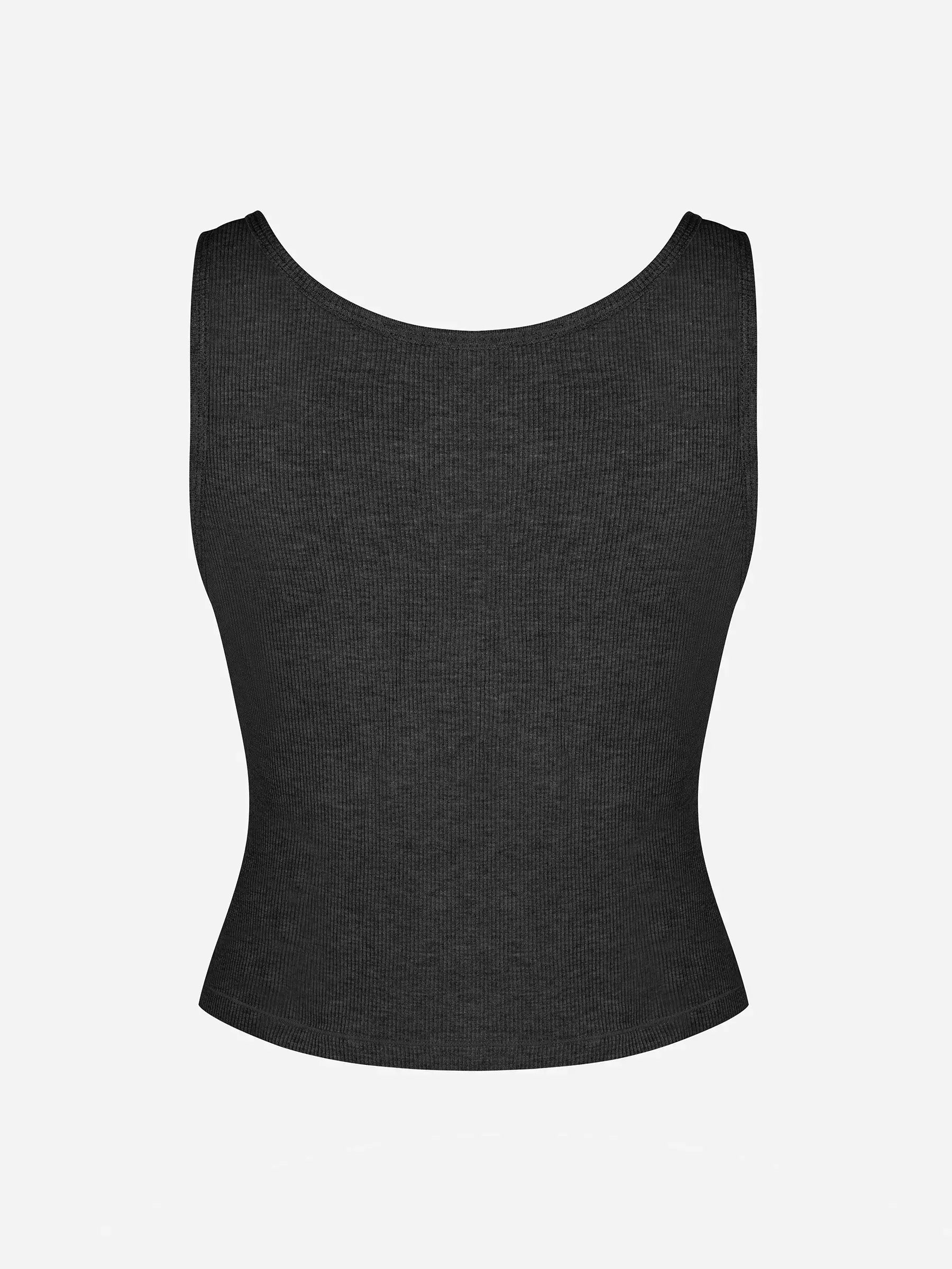 lumelingeri Breathable Ribbed Sleeveless Tank Top