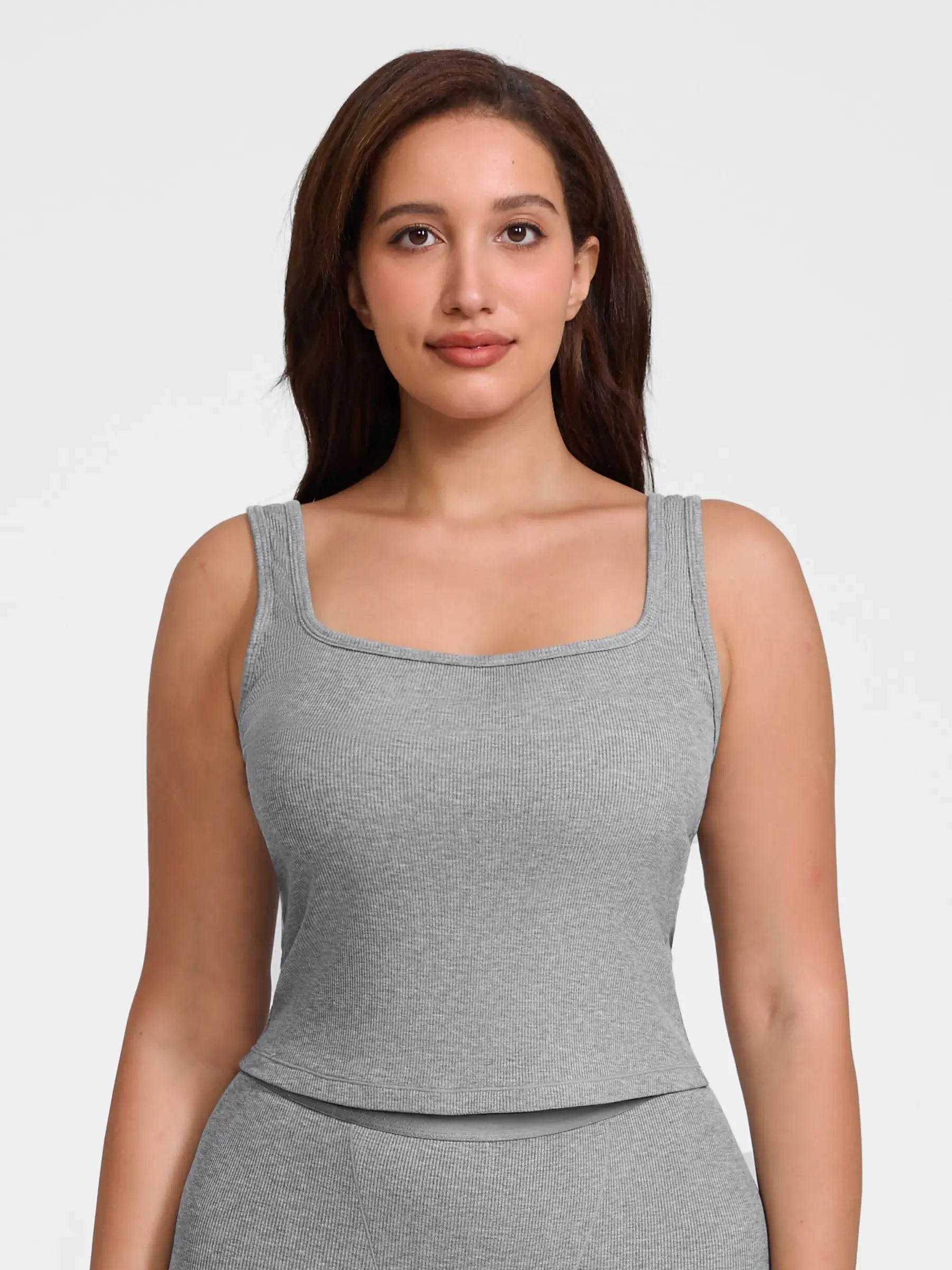 lumelingeri Breathable Ribbed Sleeveless Tank Top