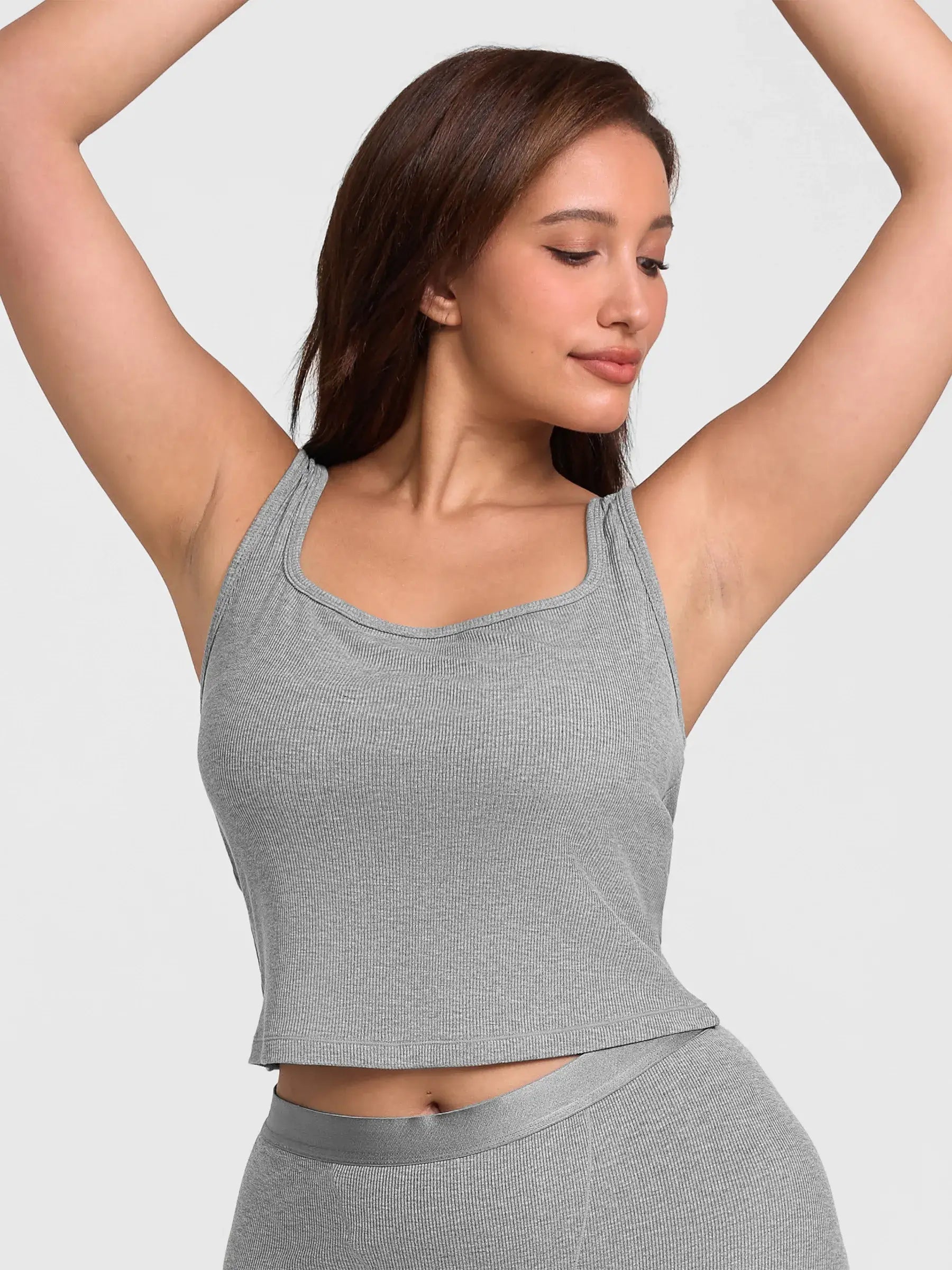 lumelingeri Breathable Ribbed Sleeveless Tank Top