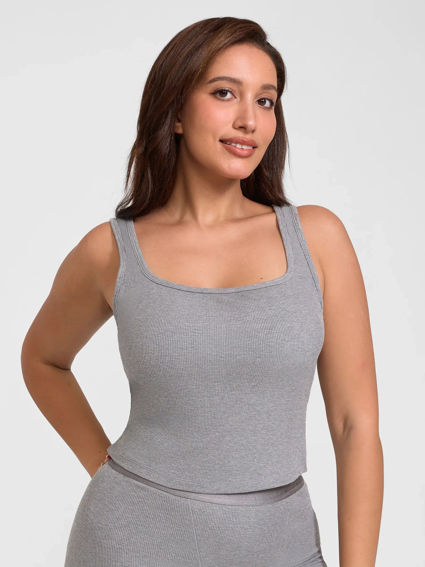 lumelingeri Breathable Ribbed Sleeveless Tank Top