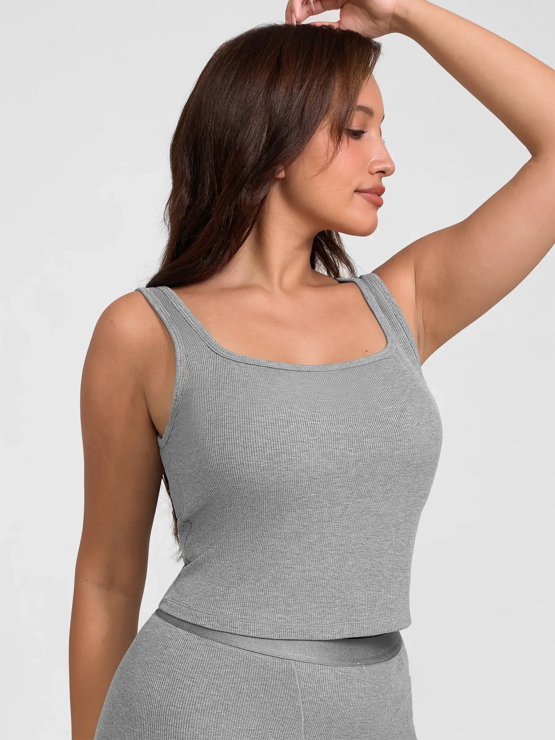 lumelingeri Breathable Ribbed Sleeveless Tank Top