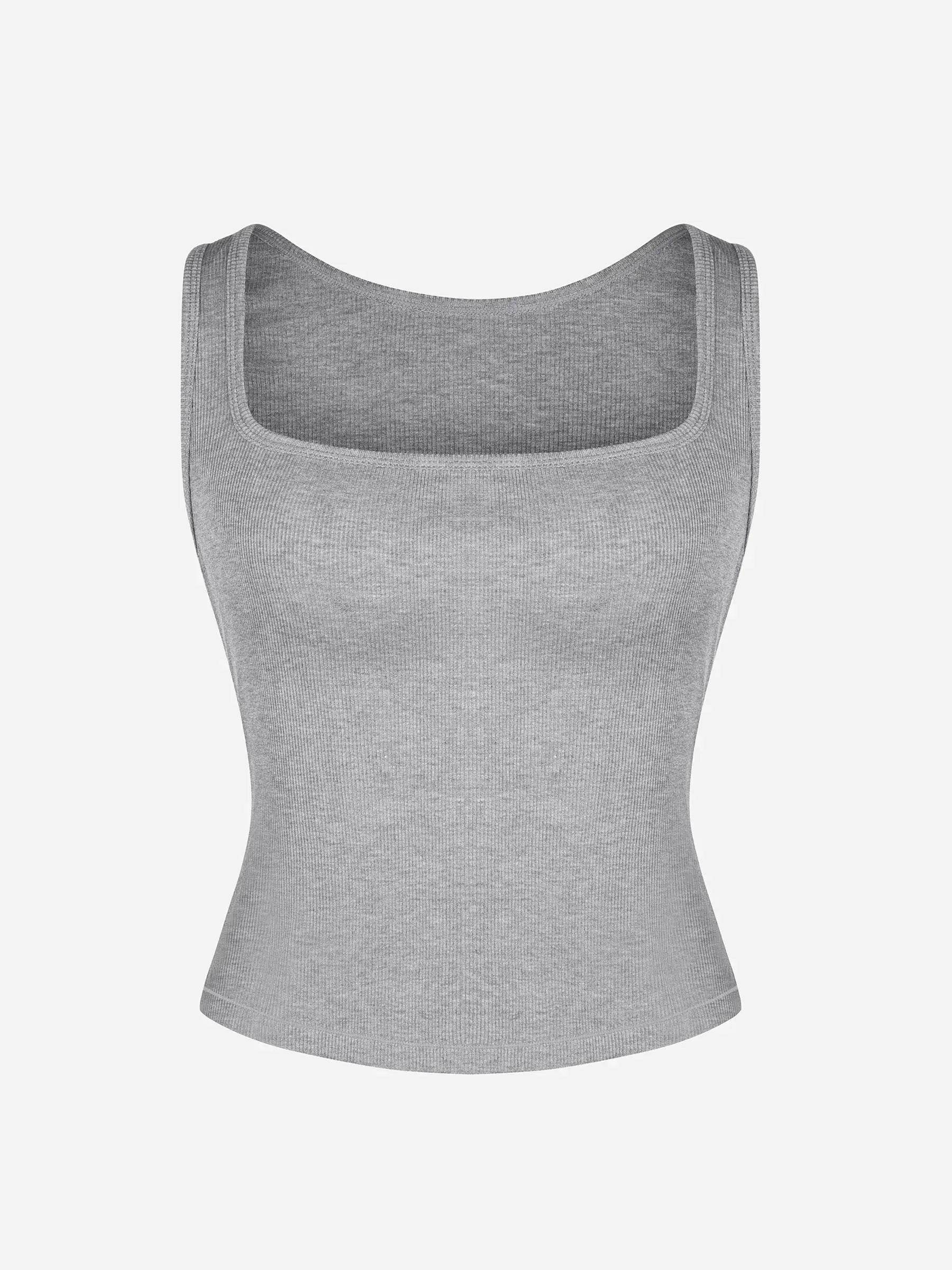 lumelingeri Breathable Ribbed Sleeveless Tank Top
