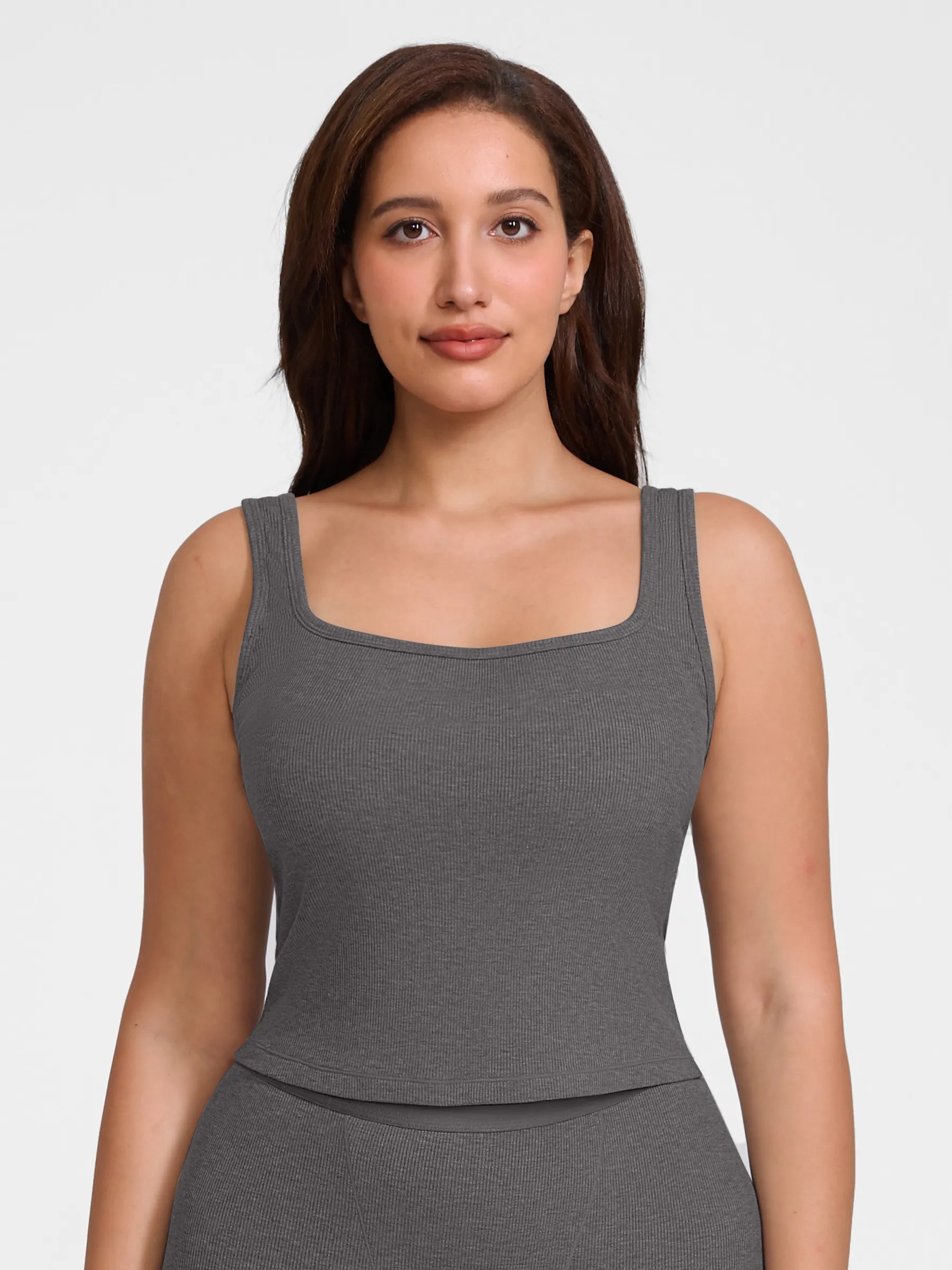 lumelingeri Breathable Ribbed Sleeveless Tank Top