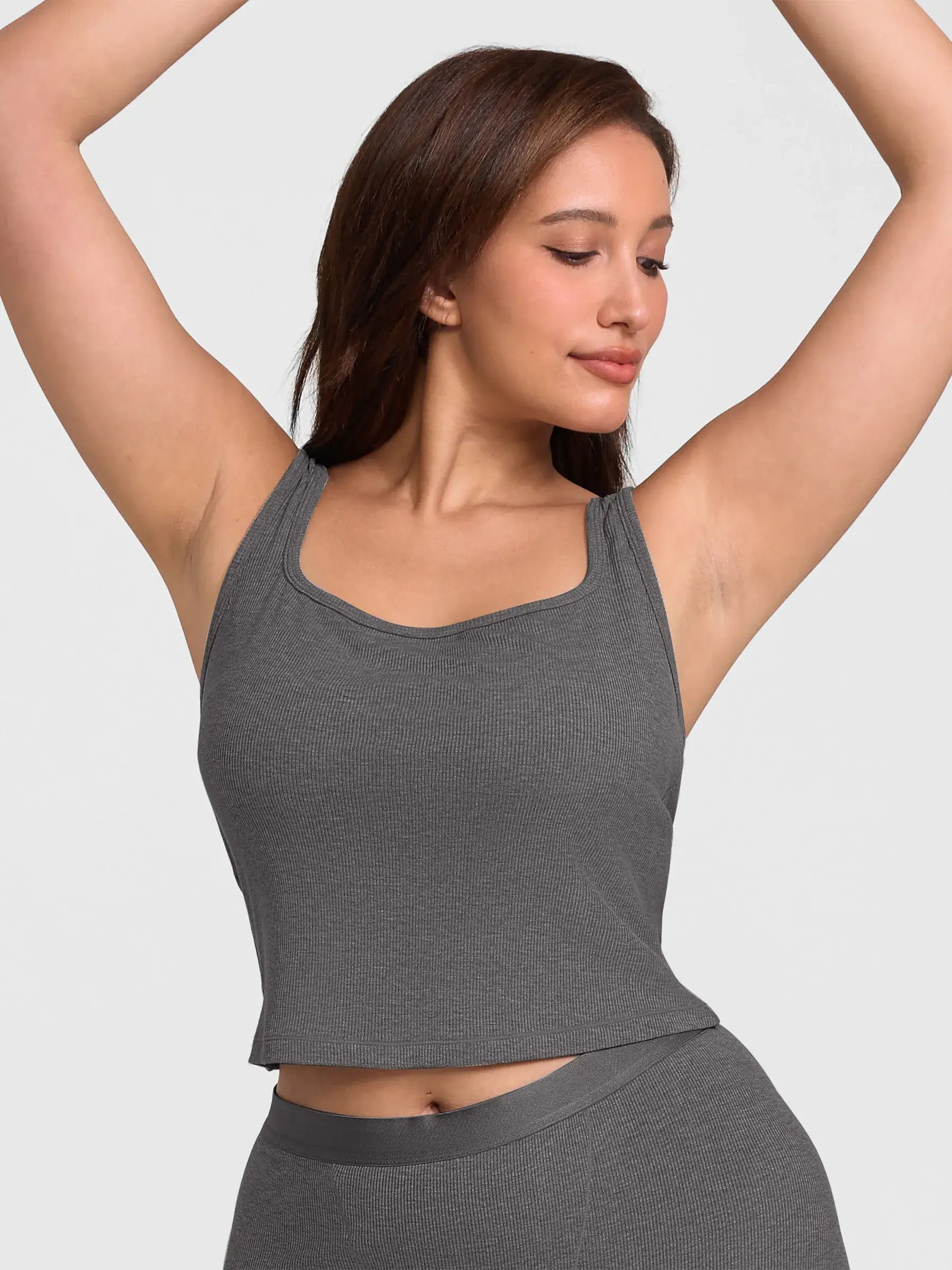 lumelingeri Breathable Ribbed Sleeveless Tank Top