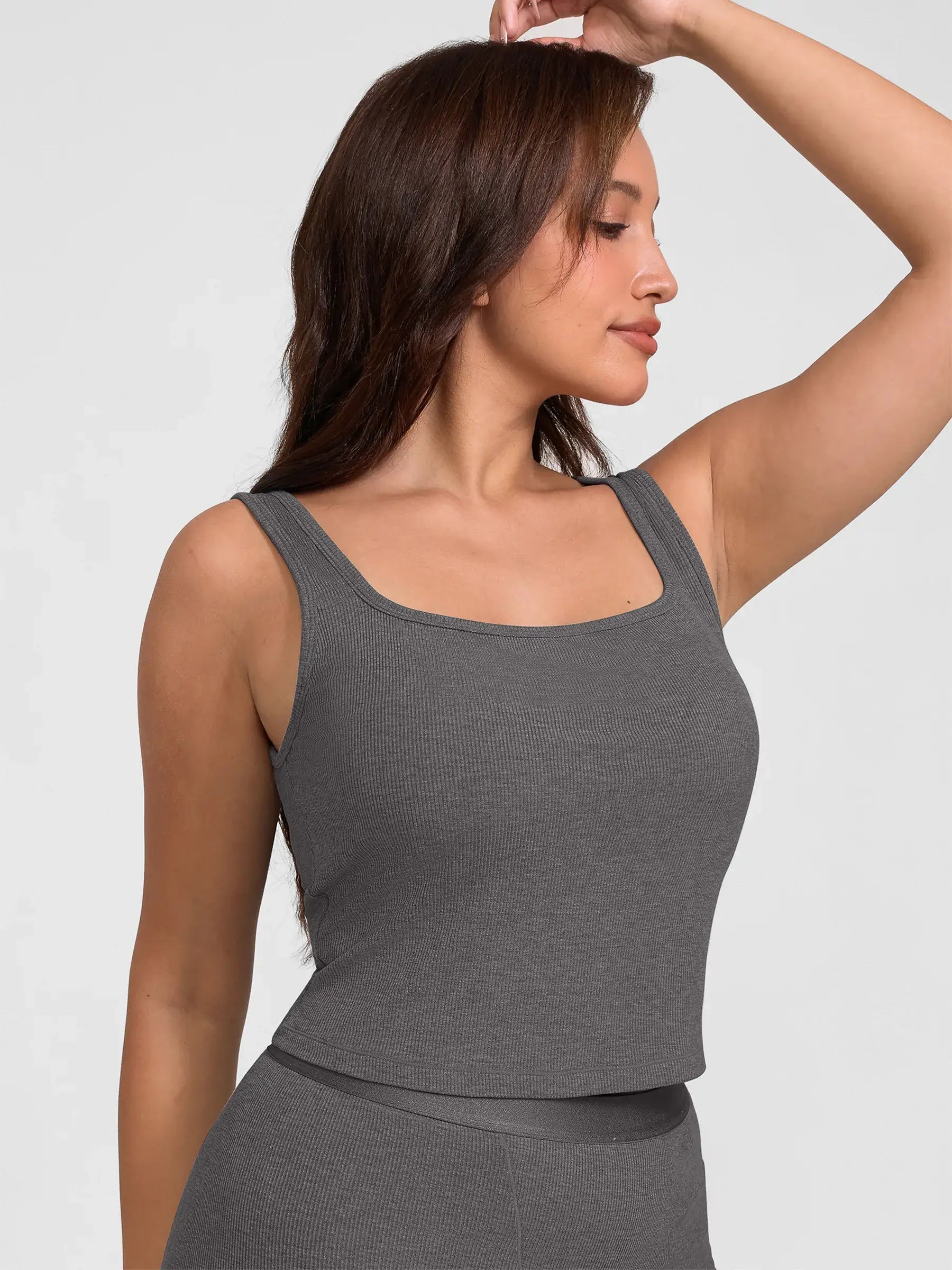 lumelingeri Breathable Ribbed Sleeveless Tank Top