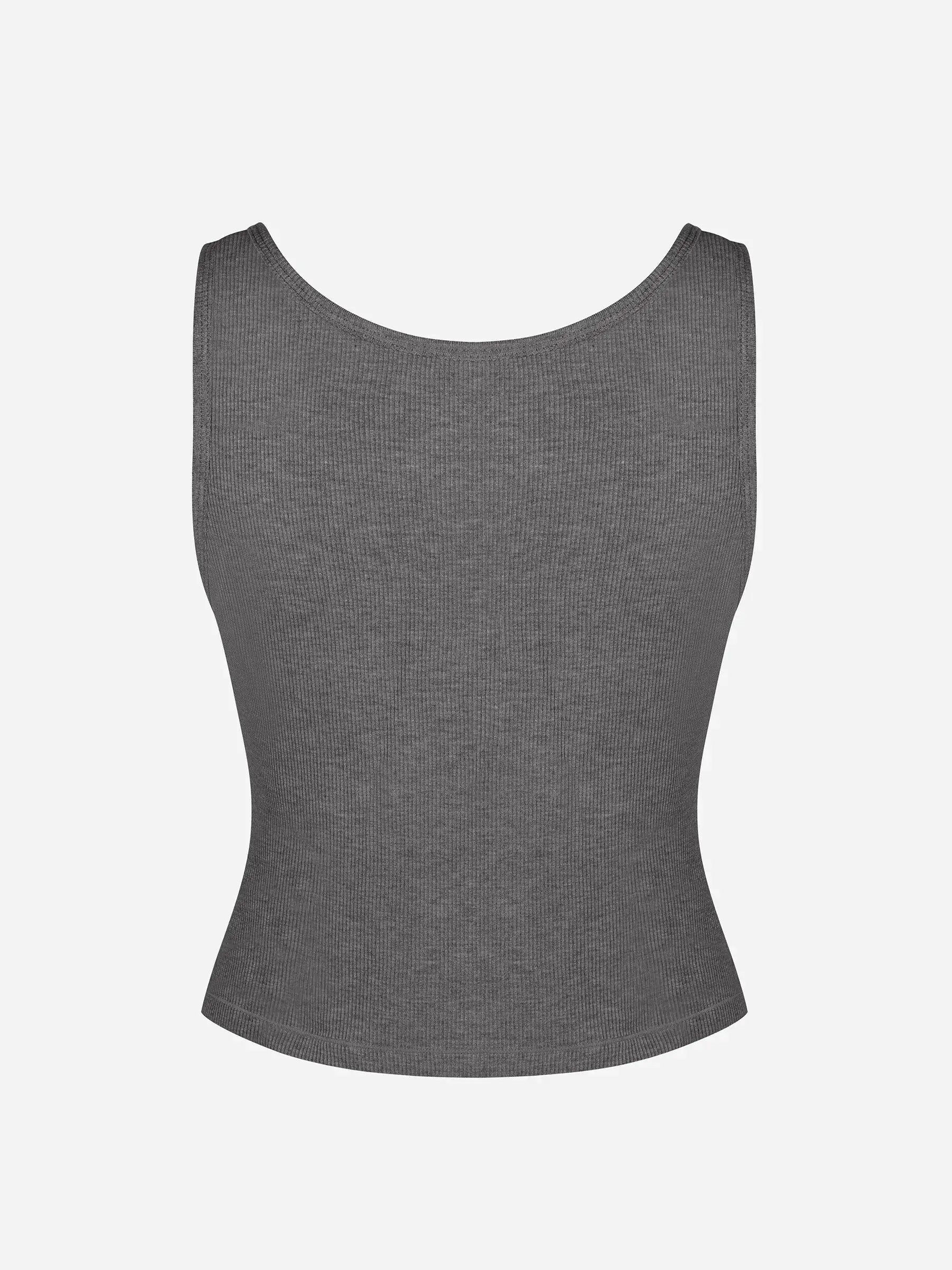 lumelingeri Breathable Ribbed Sleeveless Tank Top