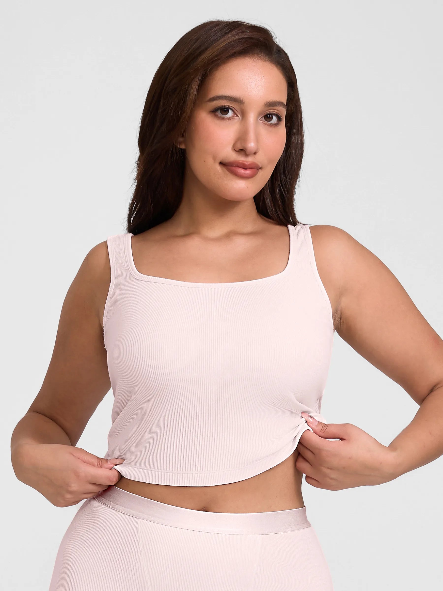 lumelingeri Breathable Ribbed Sleeveless Tank Top