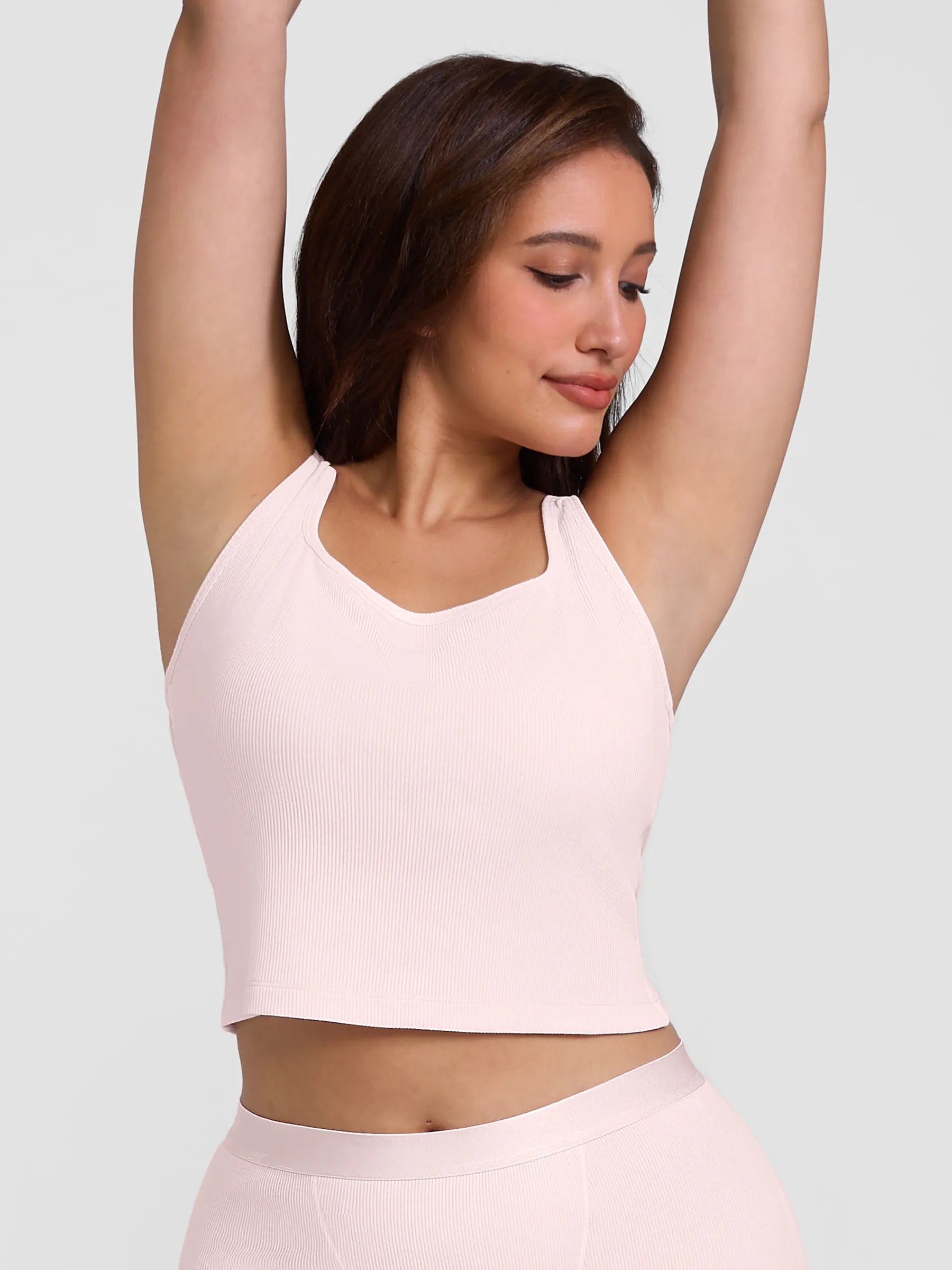 lumelingeri Breathable Ribbed Sleeveless Tank Top