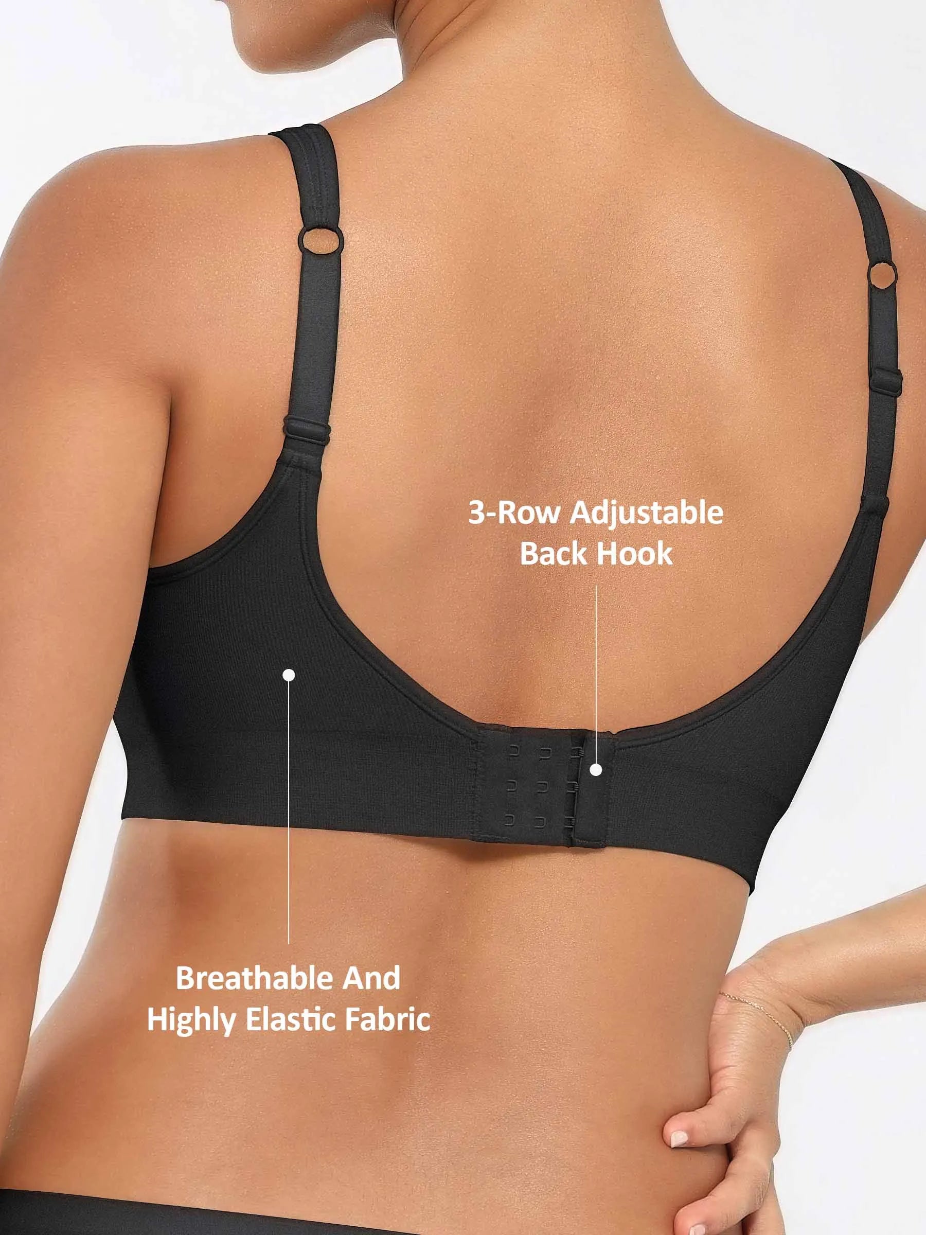 Lume lingerie Built-in Soft Cups Full Coverage Wireless Bra