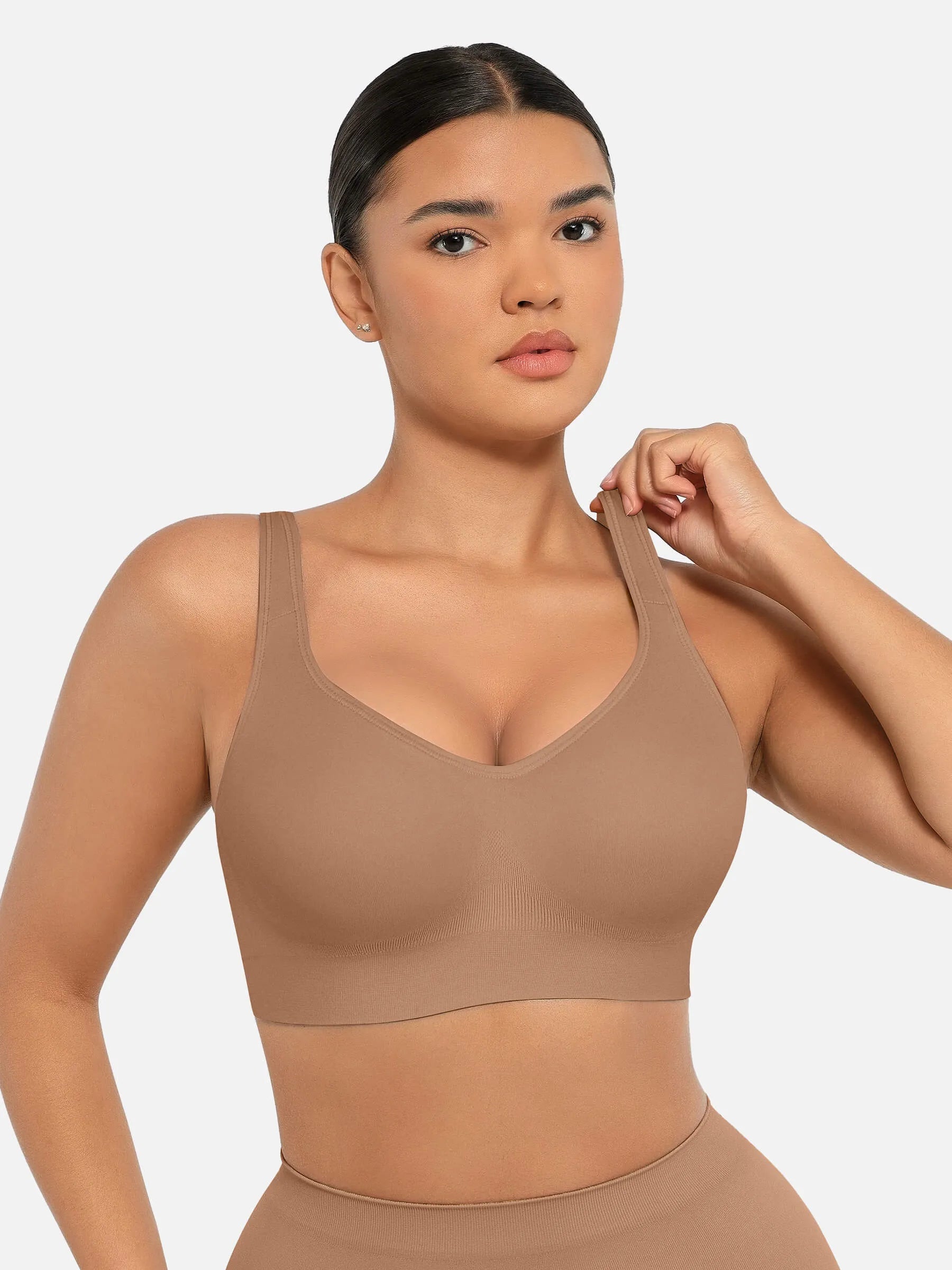 Lume lingerie Built-in Soft Cups Full Coverage Wireless Bra