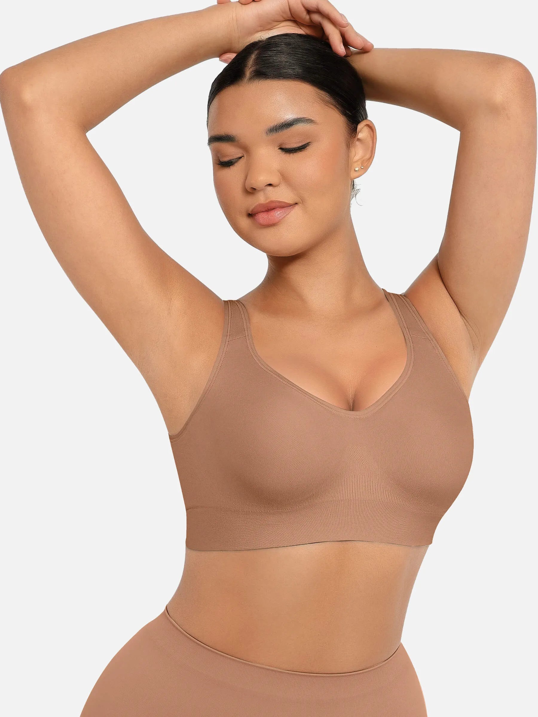 Lume lingerie Built-in Soft Cups Full Coverage Wireless Bra