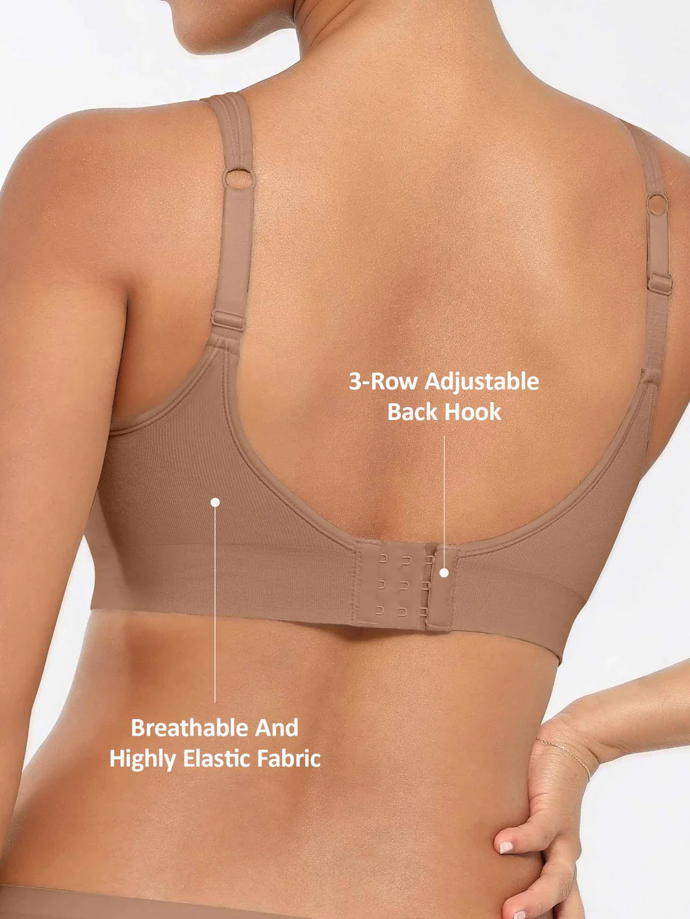 Lume lingerie Built-in Soft Cups Full Coverage Wireless Bra