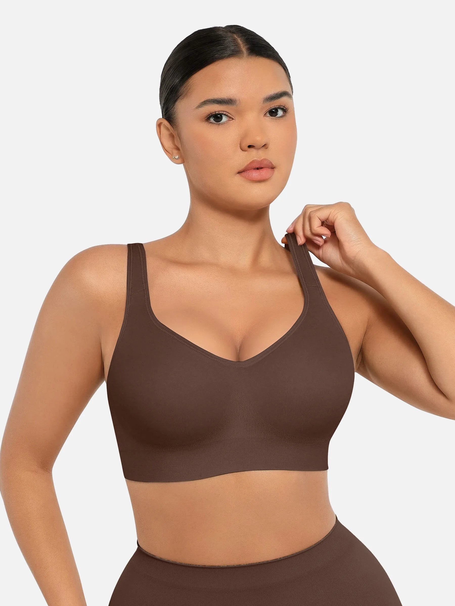 Lume lingerie Built-in Soft Cups Full Coverage Wireless Bra