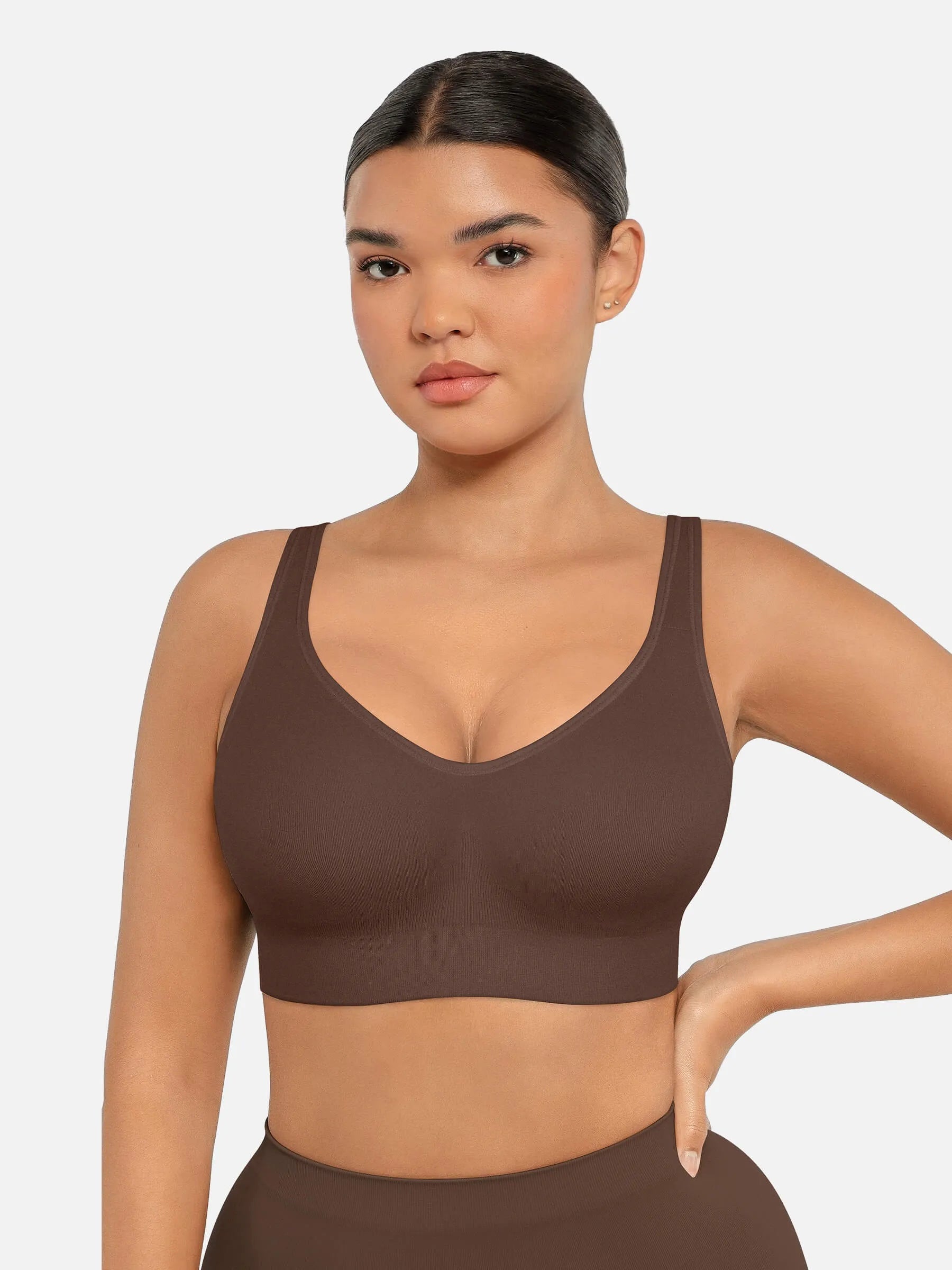 Lume lingerie Built-in Soft Cups Full Coverage Wireless Bra