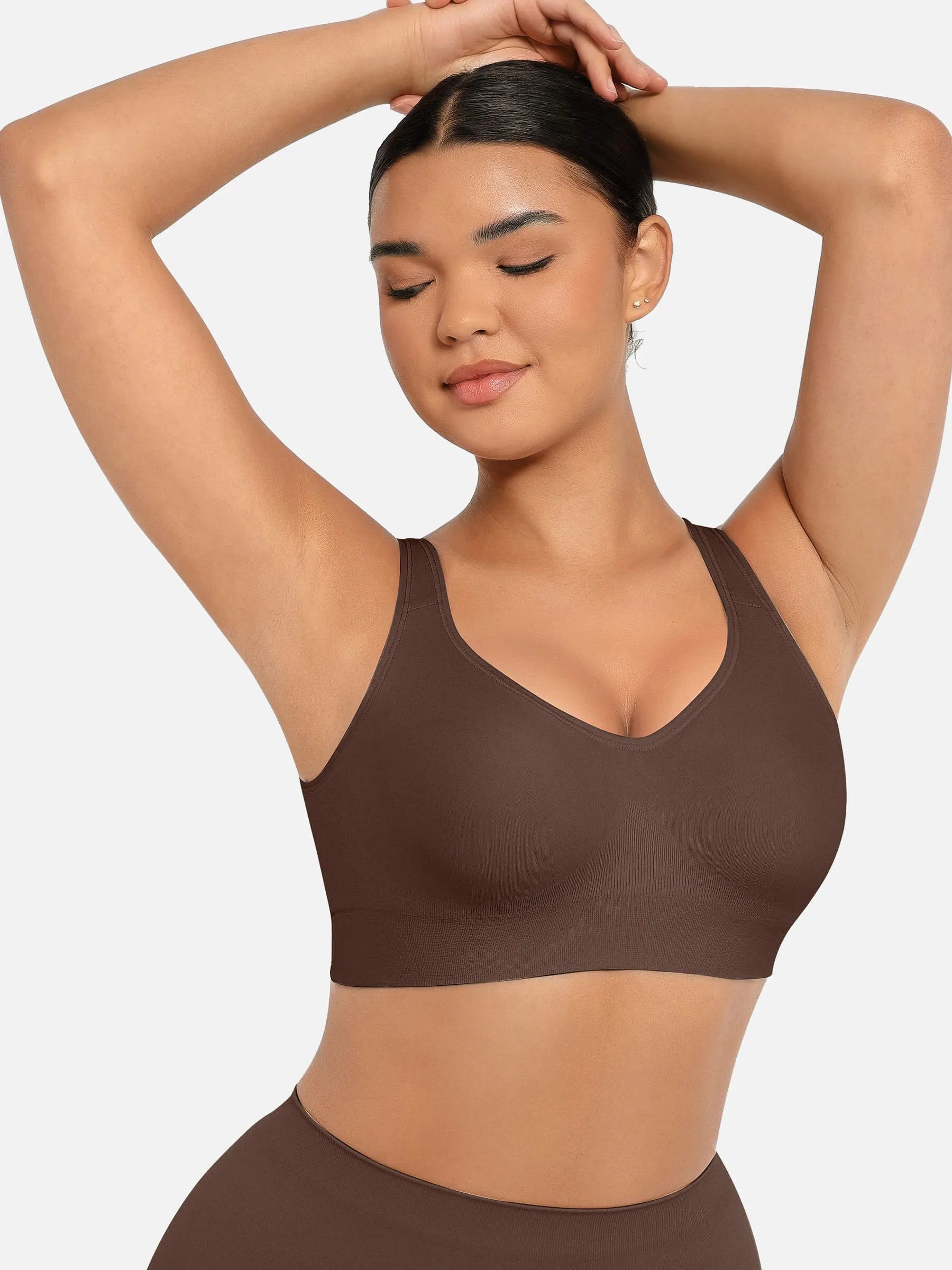 Lume lingerie Built-in Soft Cups Full Coverage Wireless Bra