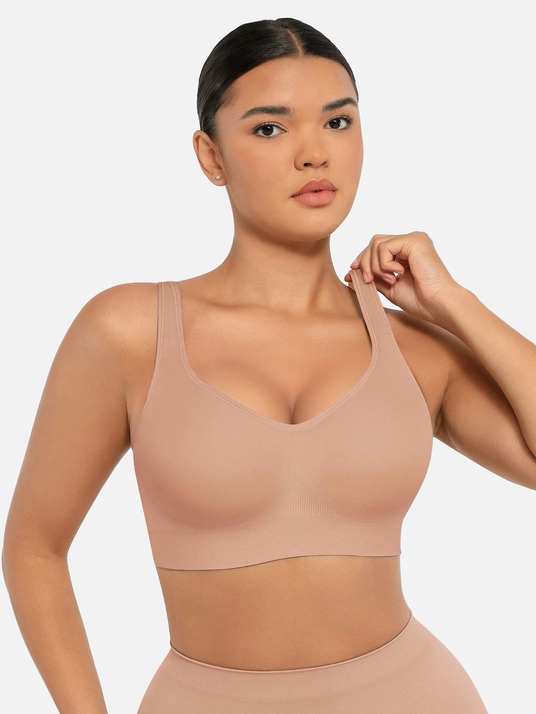 Lume lingerie Built-in Soft Cups Full Coverage Wireless Bra