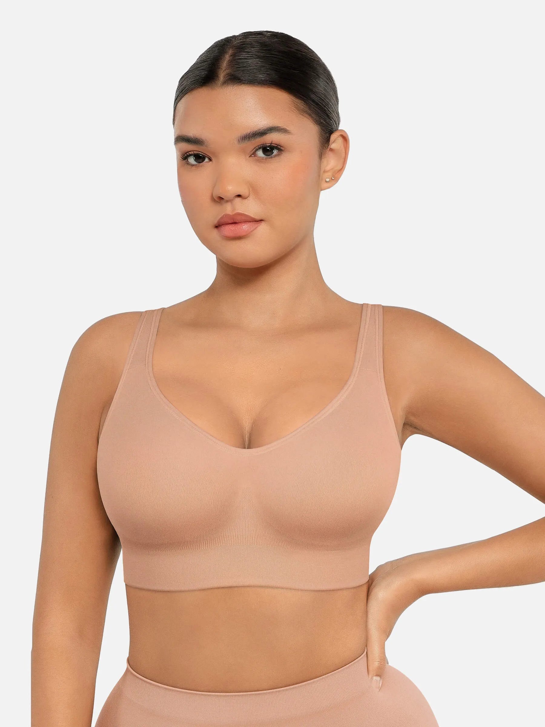 Lume lingerie Built-in Soft Cups Full Coverage Wireless Bra
