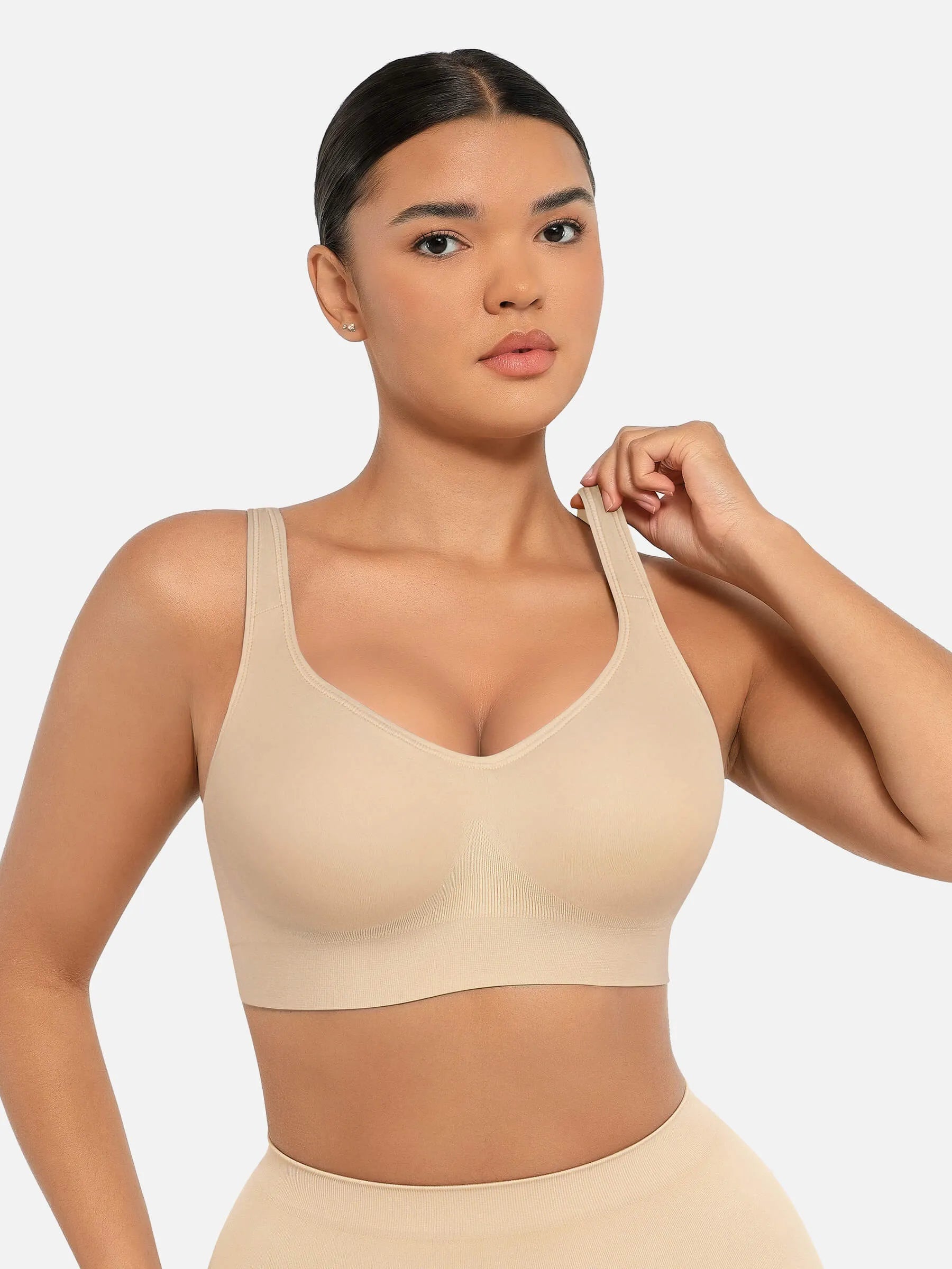 Lume lingerie Built-in Soft Cups Full Coverage Wireless Bra