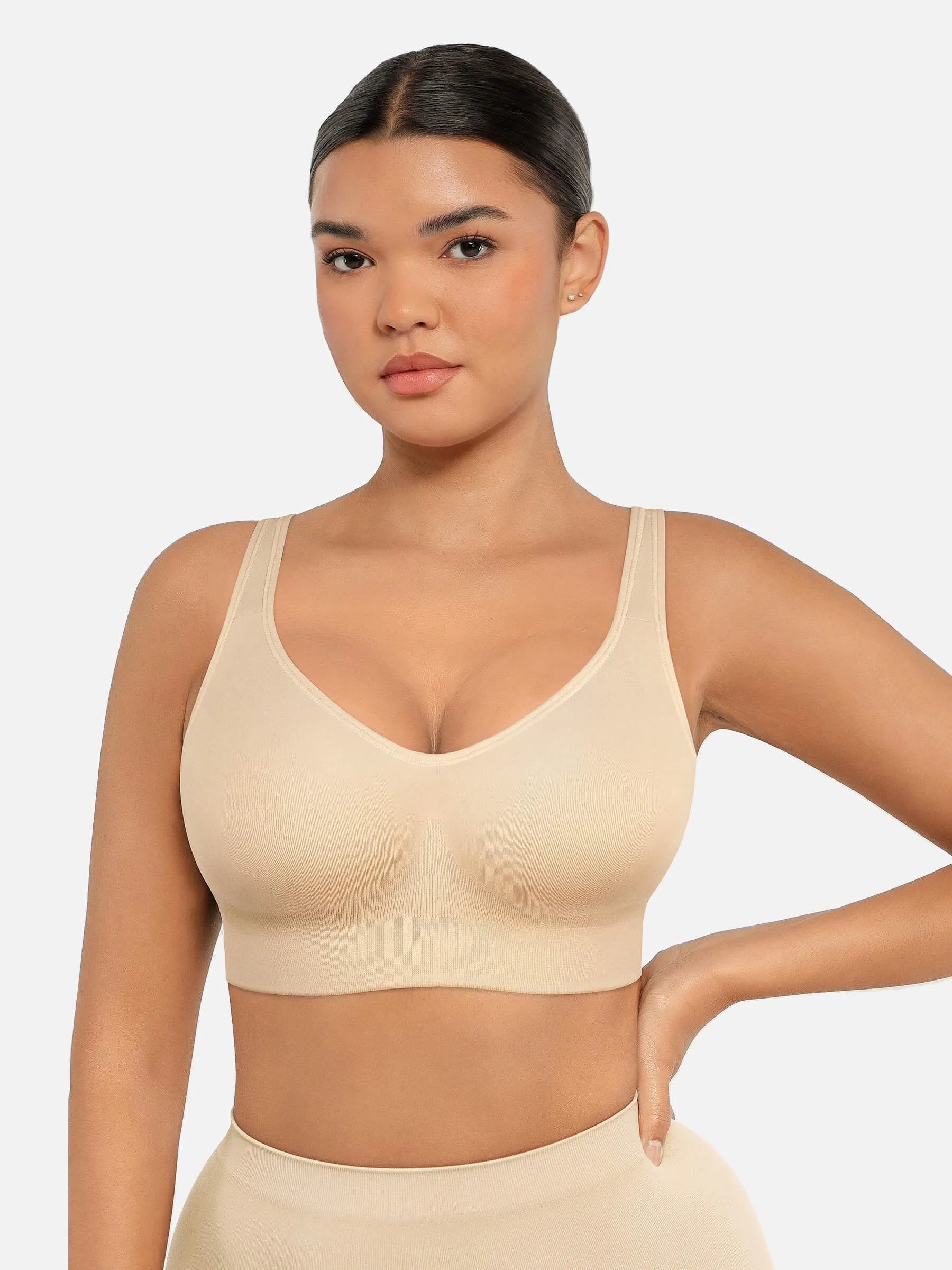 Lume lingerie Built-in Soft Cups Full Coverage Wireless Bra