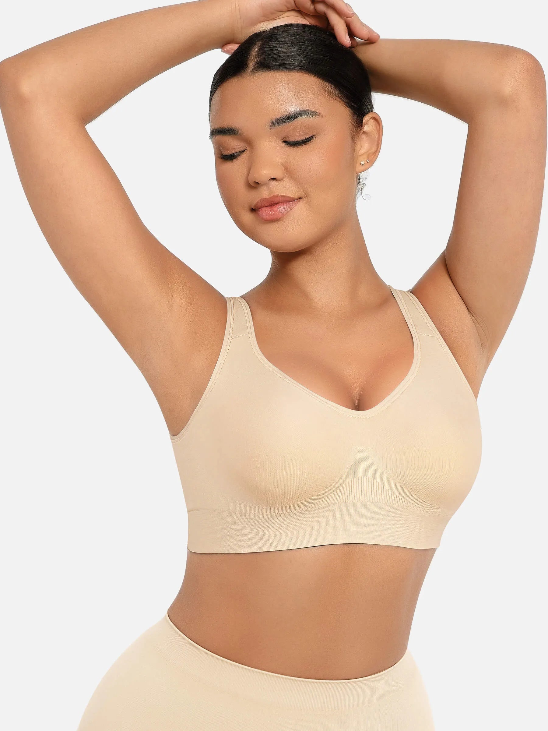 Lume lingerie Built-in Soft Cups Full Coverage Wireless Bra