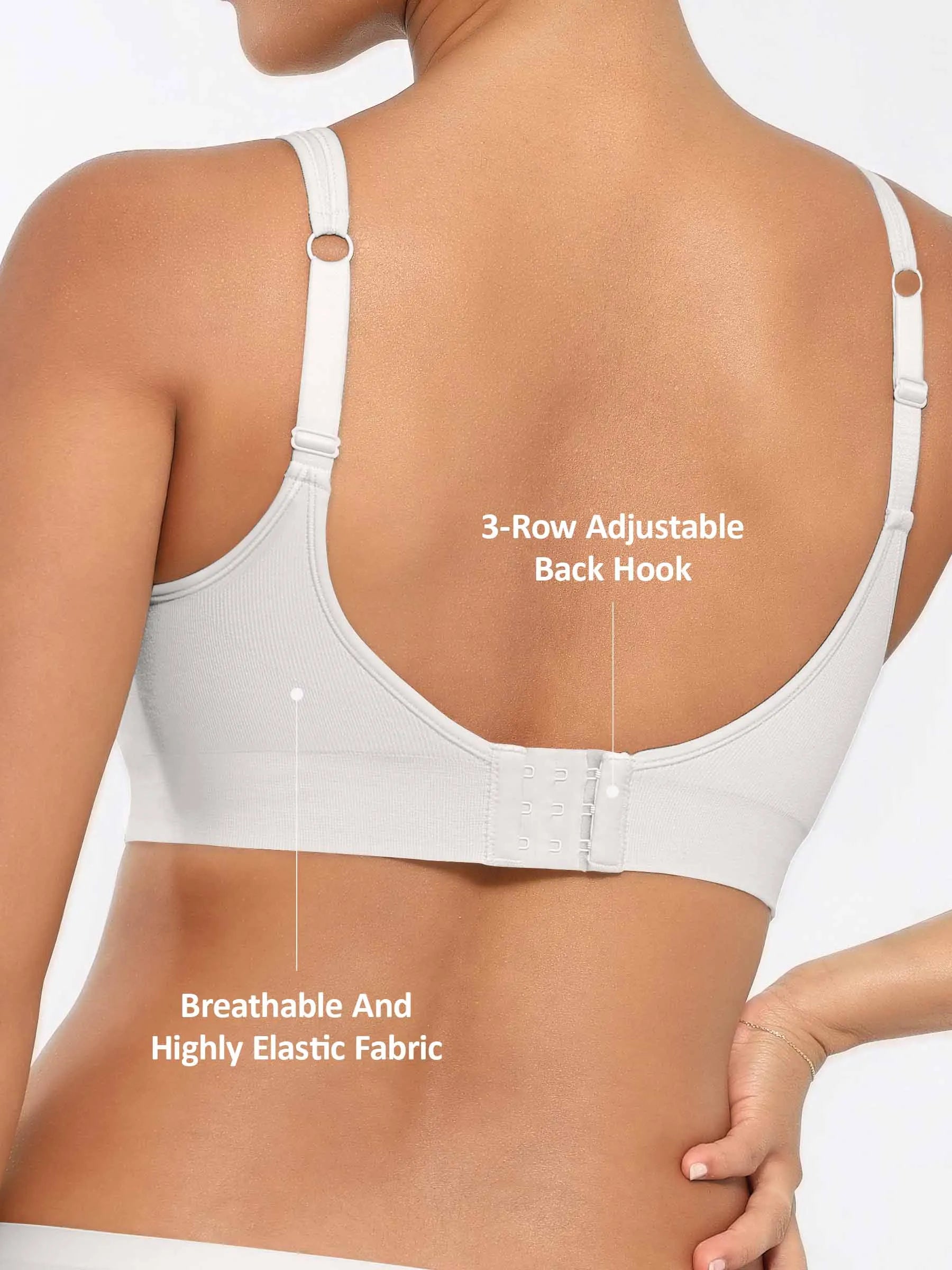 Lume lingerie Built-in Soft Cups Full Coverage Wireless Bra