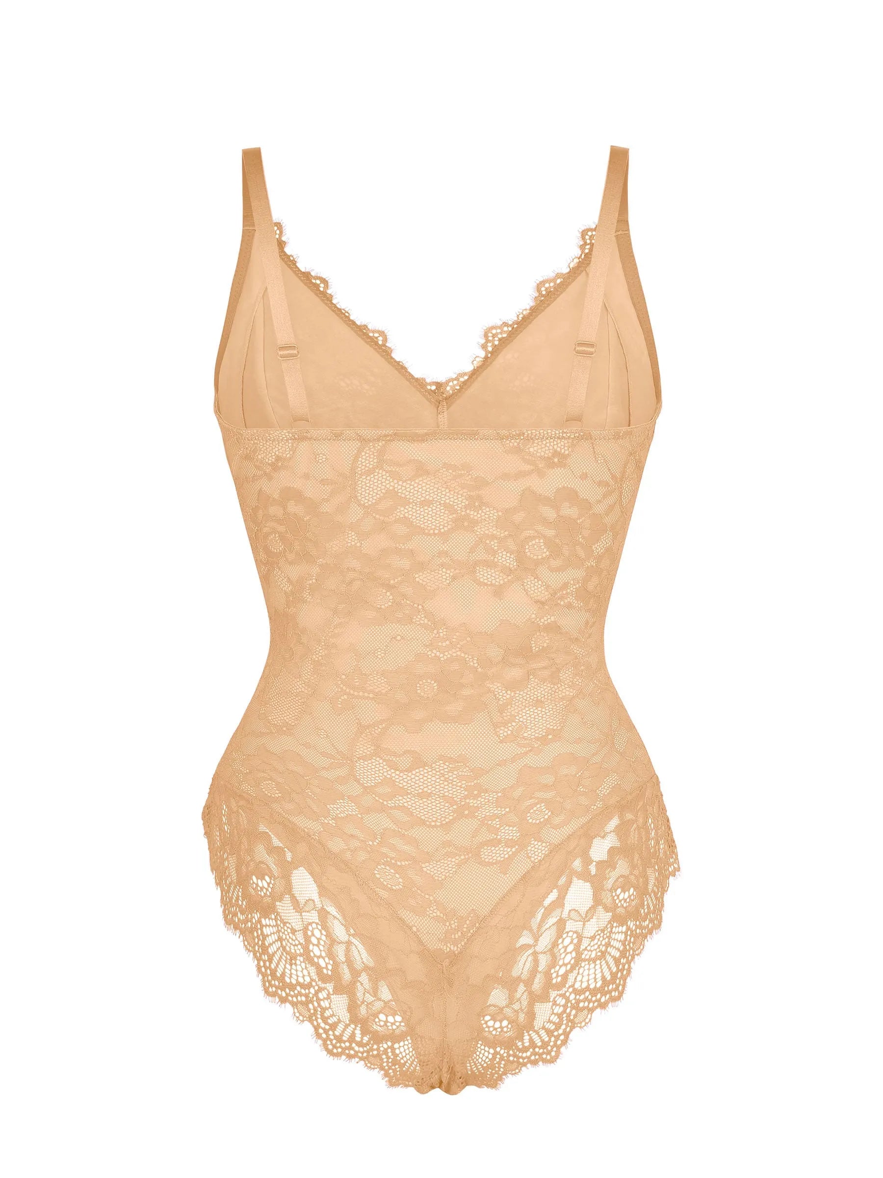 Lume Lingerie Lace V Neck Full Bodysuit