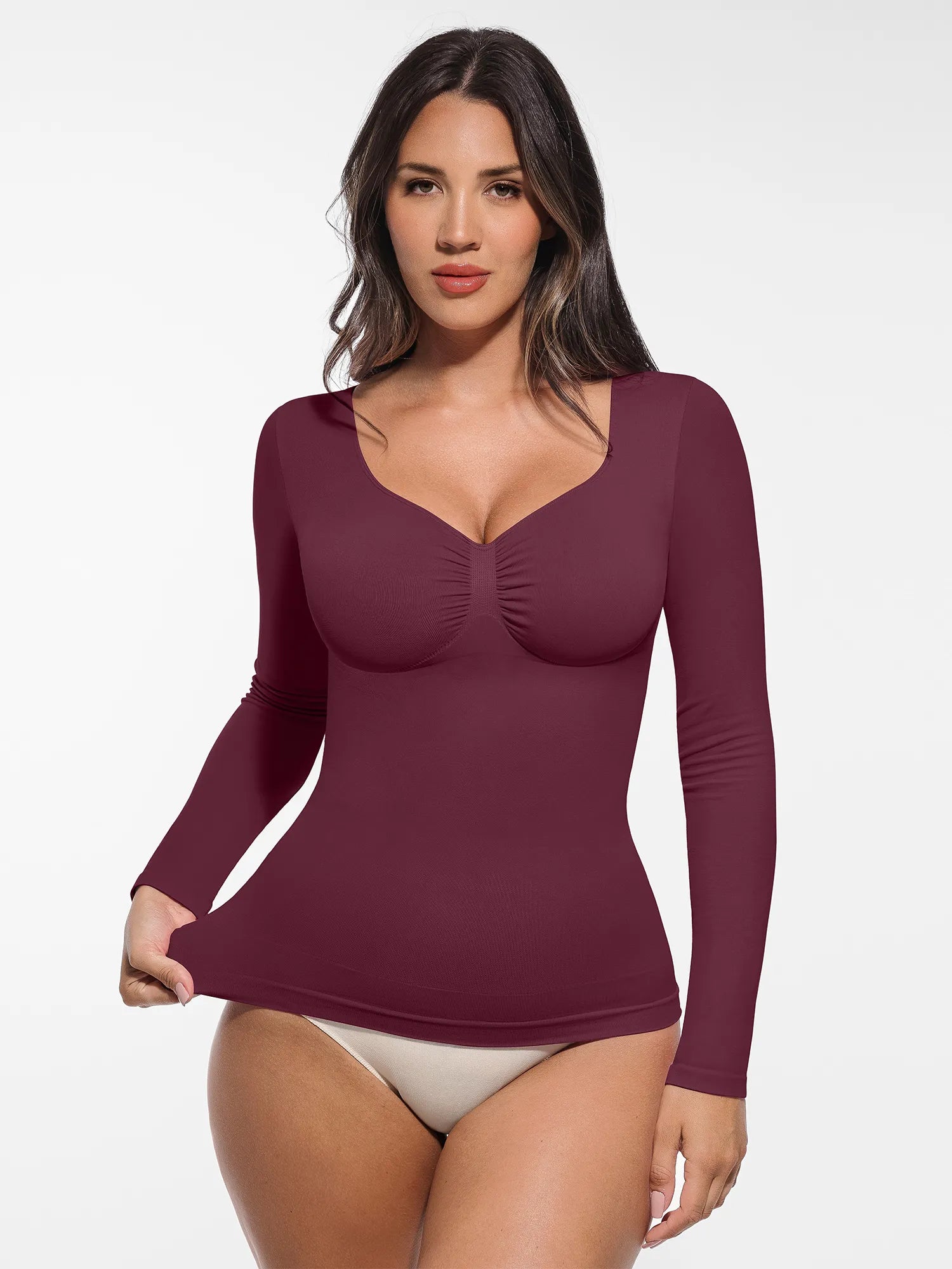 lumelingeri Seamless Long-Sleeve Everyday Shaper Top