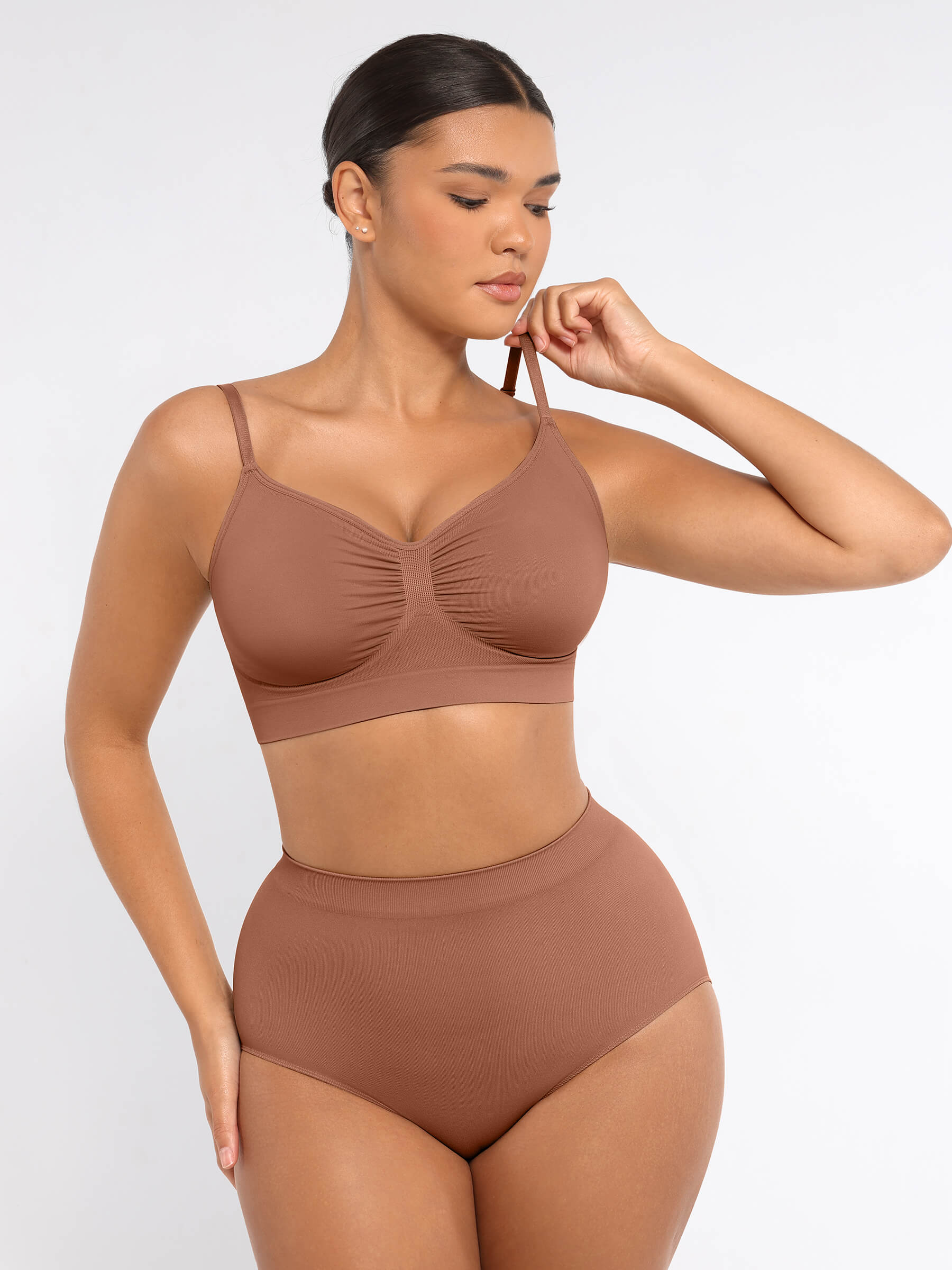 Lalaye Girl Wireless Bra & Seamless Tummy Control Brief Set