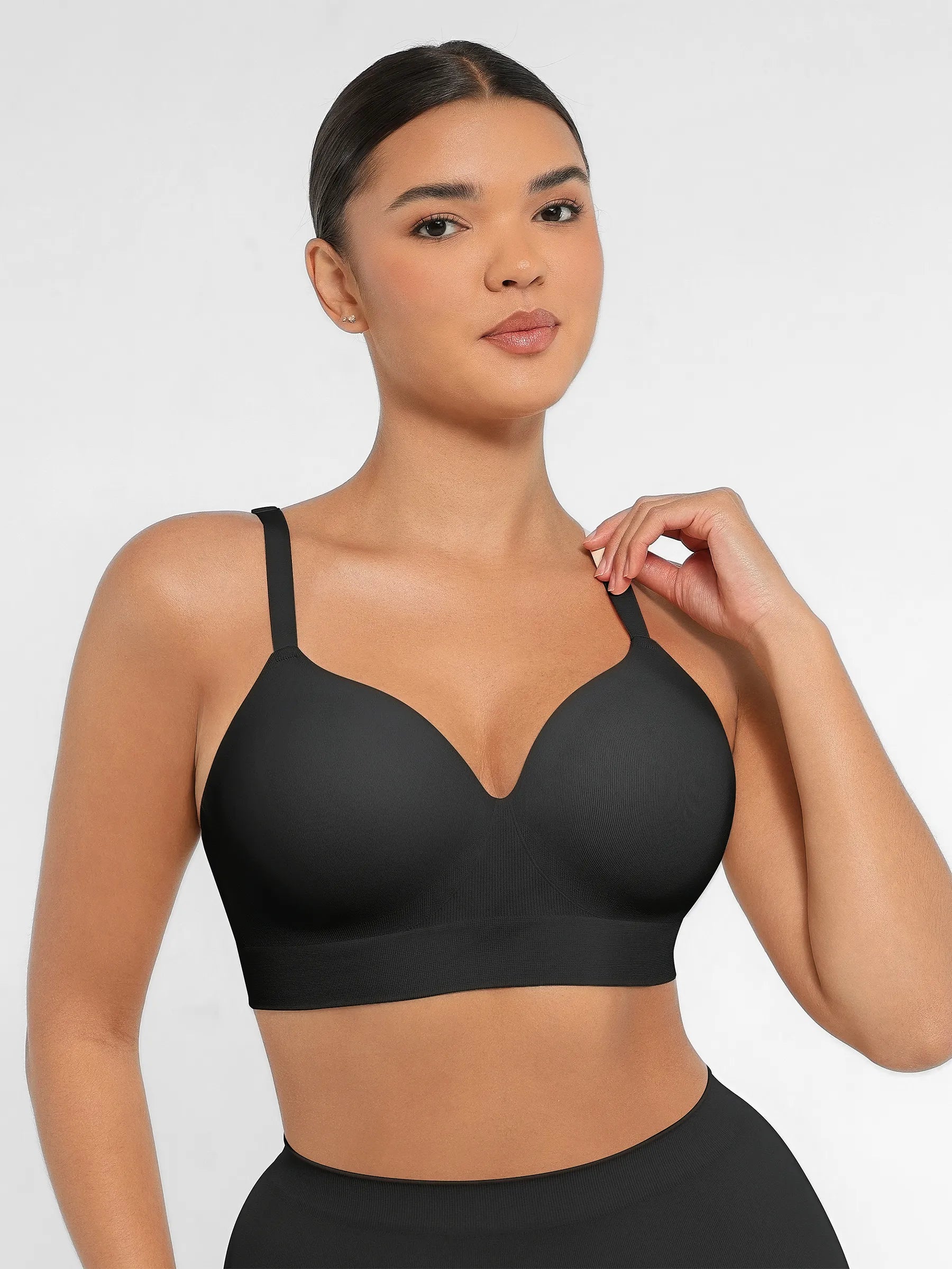 Lume Lingerie Wireless Push-Up Seamless Comfort Full Coverage Bra