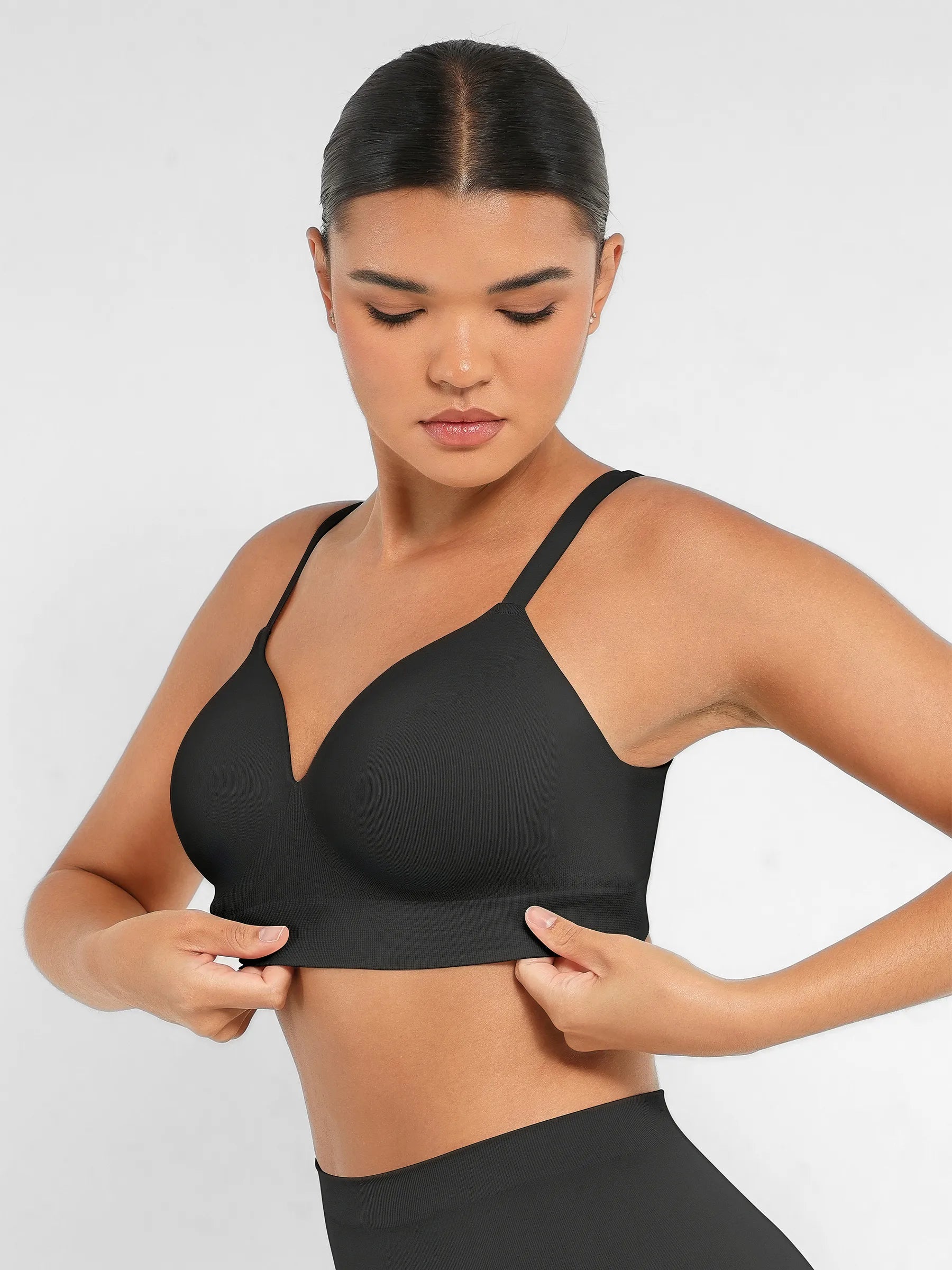 Lume Lingerie Wireless Push-Up Seamless Comfort Full Coverage Bra