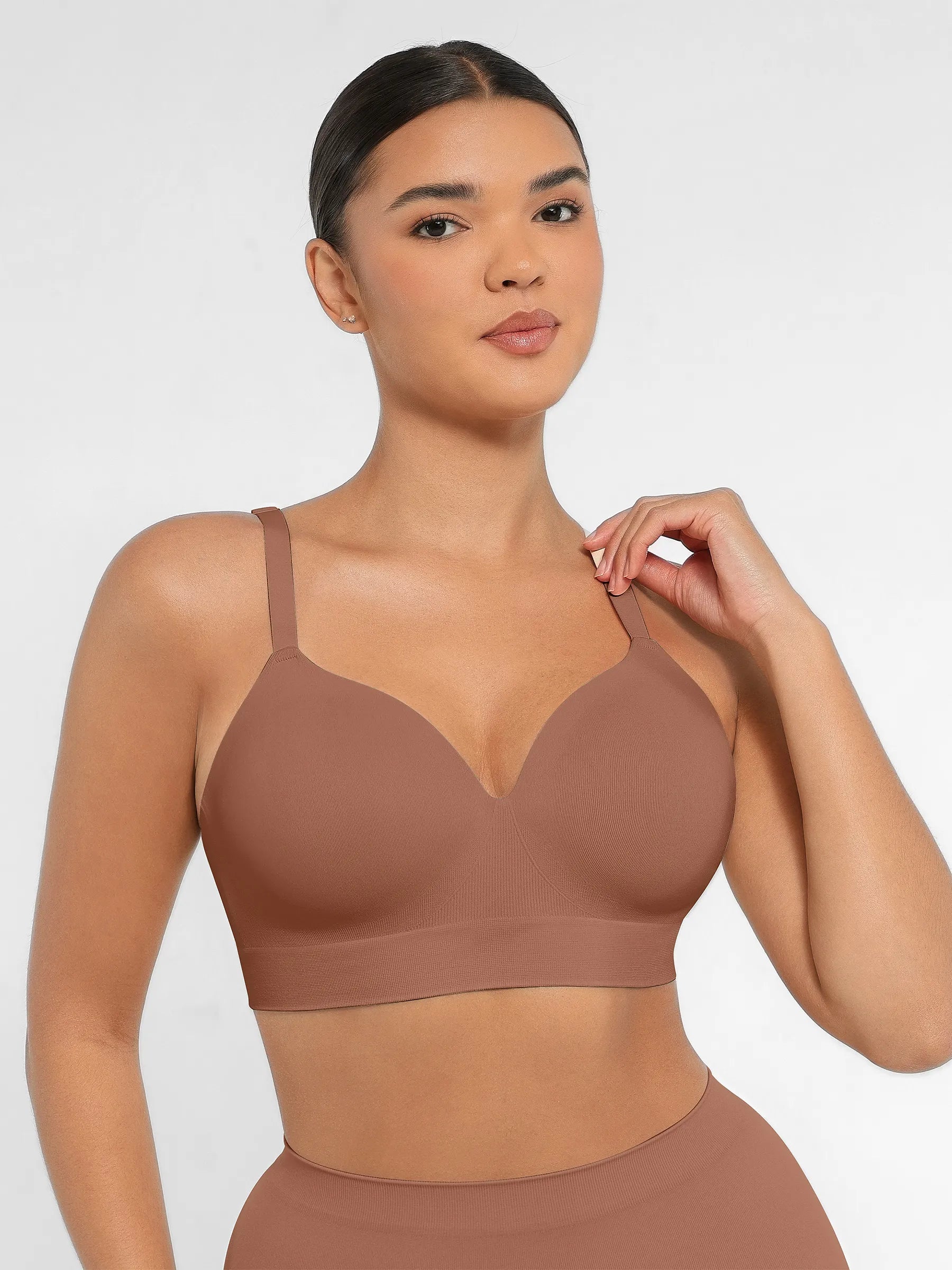 Lume Lingerie Wireless Push-Up Seamless Comfort Full Coverage Bra