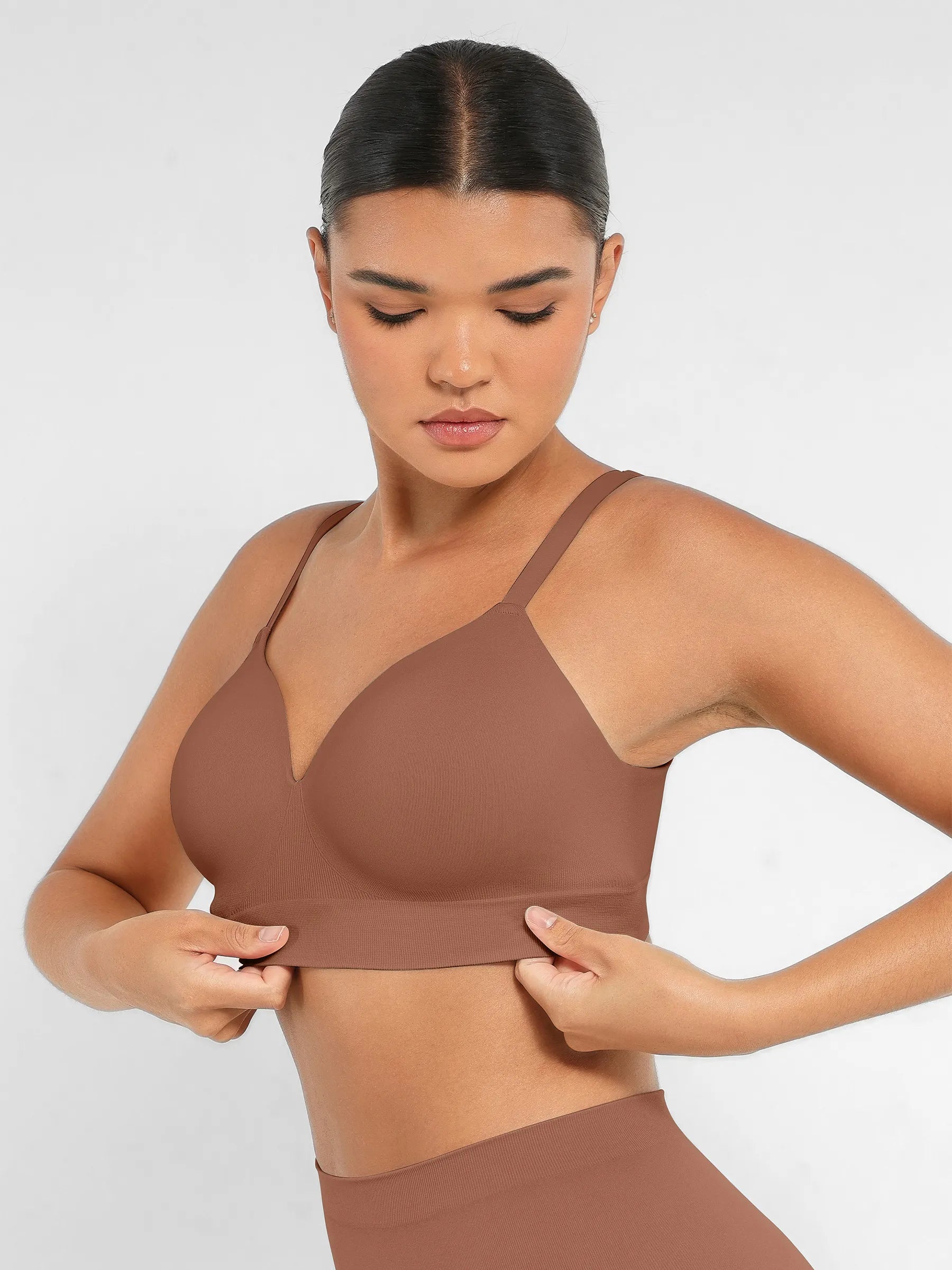 Lume Lingerie Wireless Push-Up Seamless Comfort Full Coverage Bra