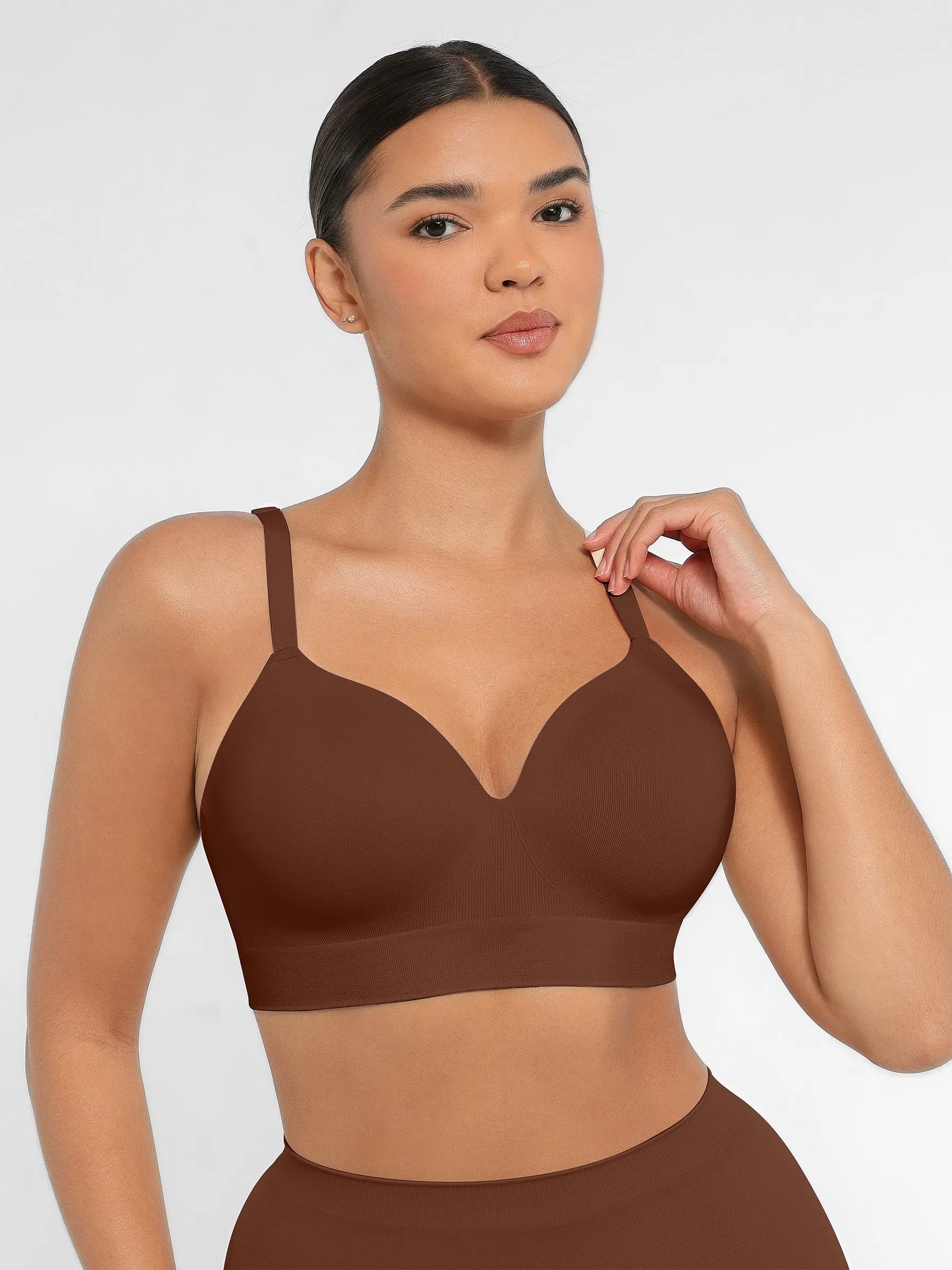 Lume Lingerie Wireless Push-Up Seamless Comfort Full Coverage Bra