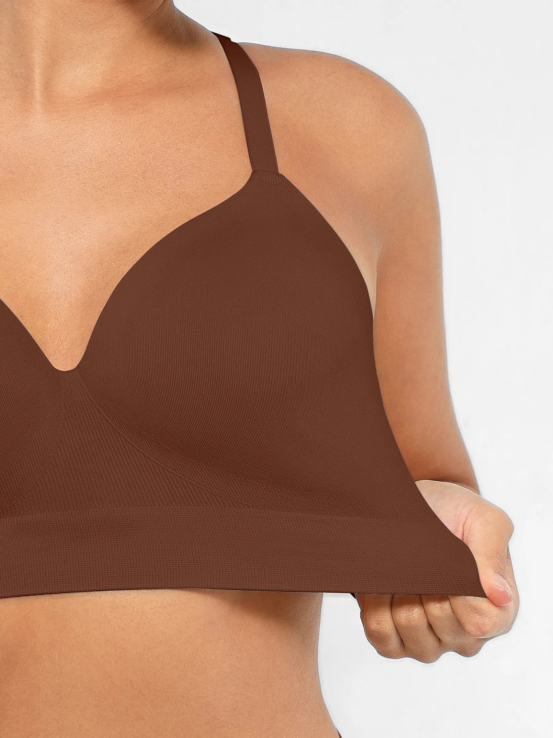 Lume Lingerie Wireless Push-Up Seamless Comfort Full Coverage Bra