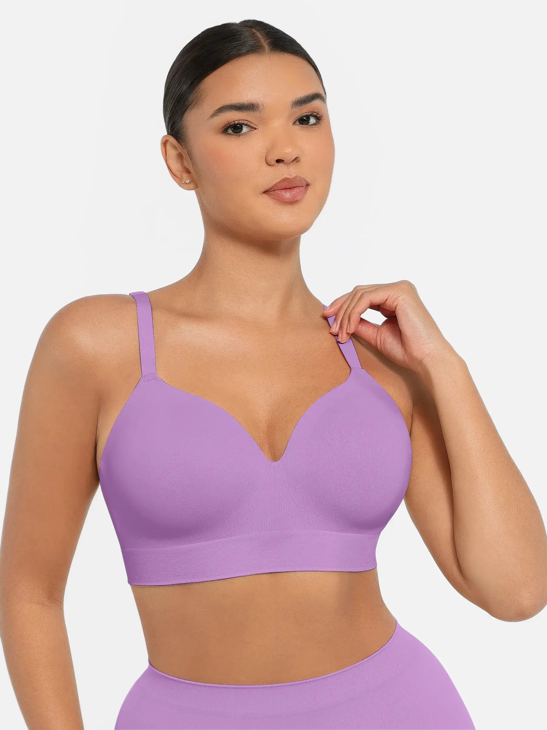 Lume Lingerie Wireless Push-Up Seamless Comfort Full Coverage Bra