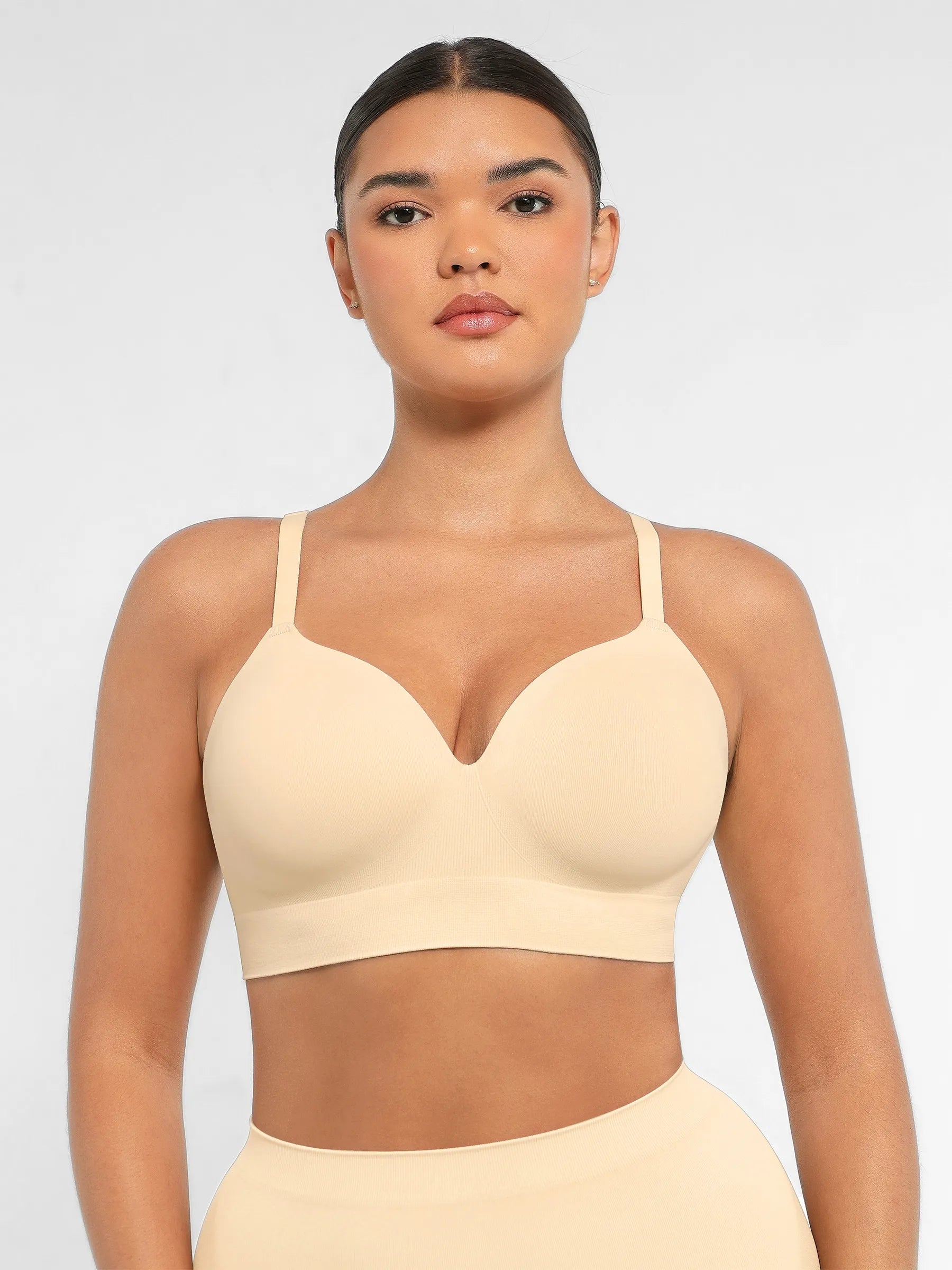 Lume Lingerie Wireless Push-Up Seamless Comfort Full Coverage Bra