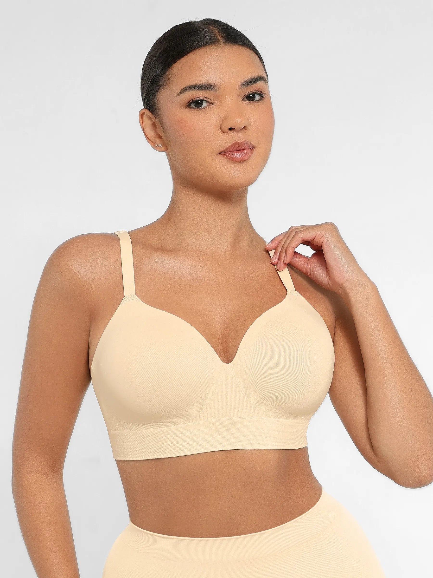 Lume Lingerie Wireless Push-Up Seamless Comfort Full Coverage Bra