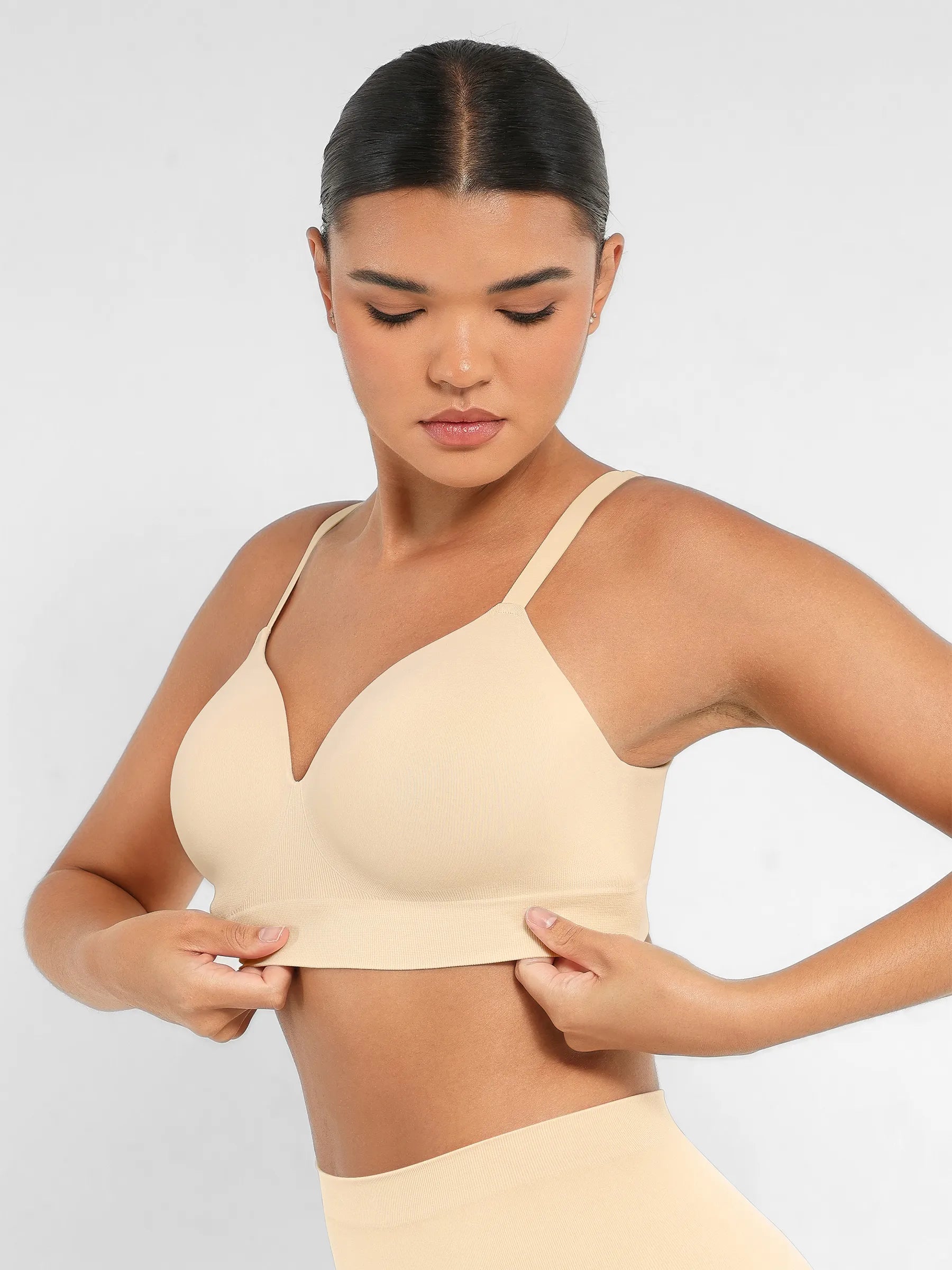 Lume Lingerie Wireless Push-Up Seamless Comfort Full Coverage Bra