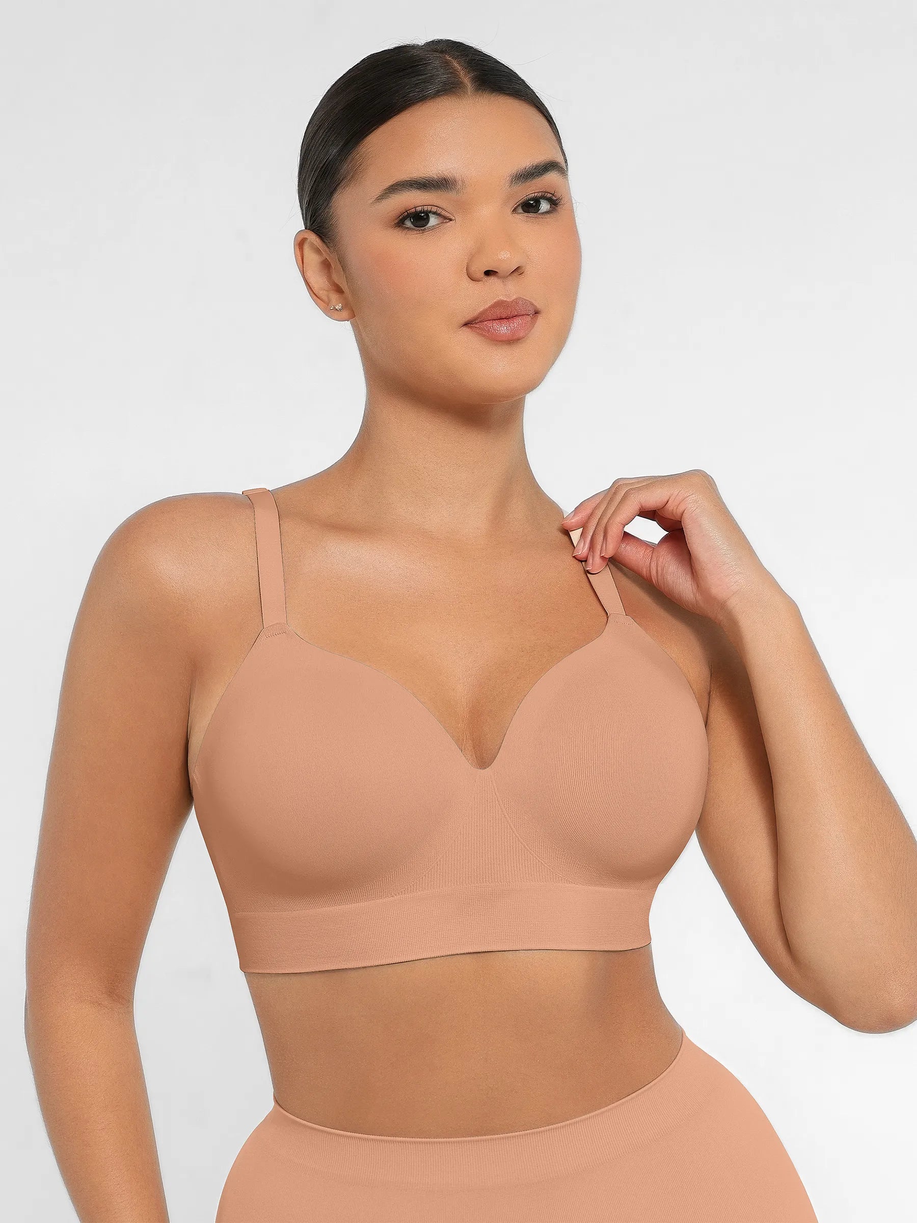 Lume Lingerie Wireless Push-Up Seamless Comfort Full Coverage Bra