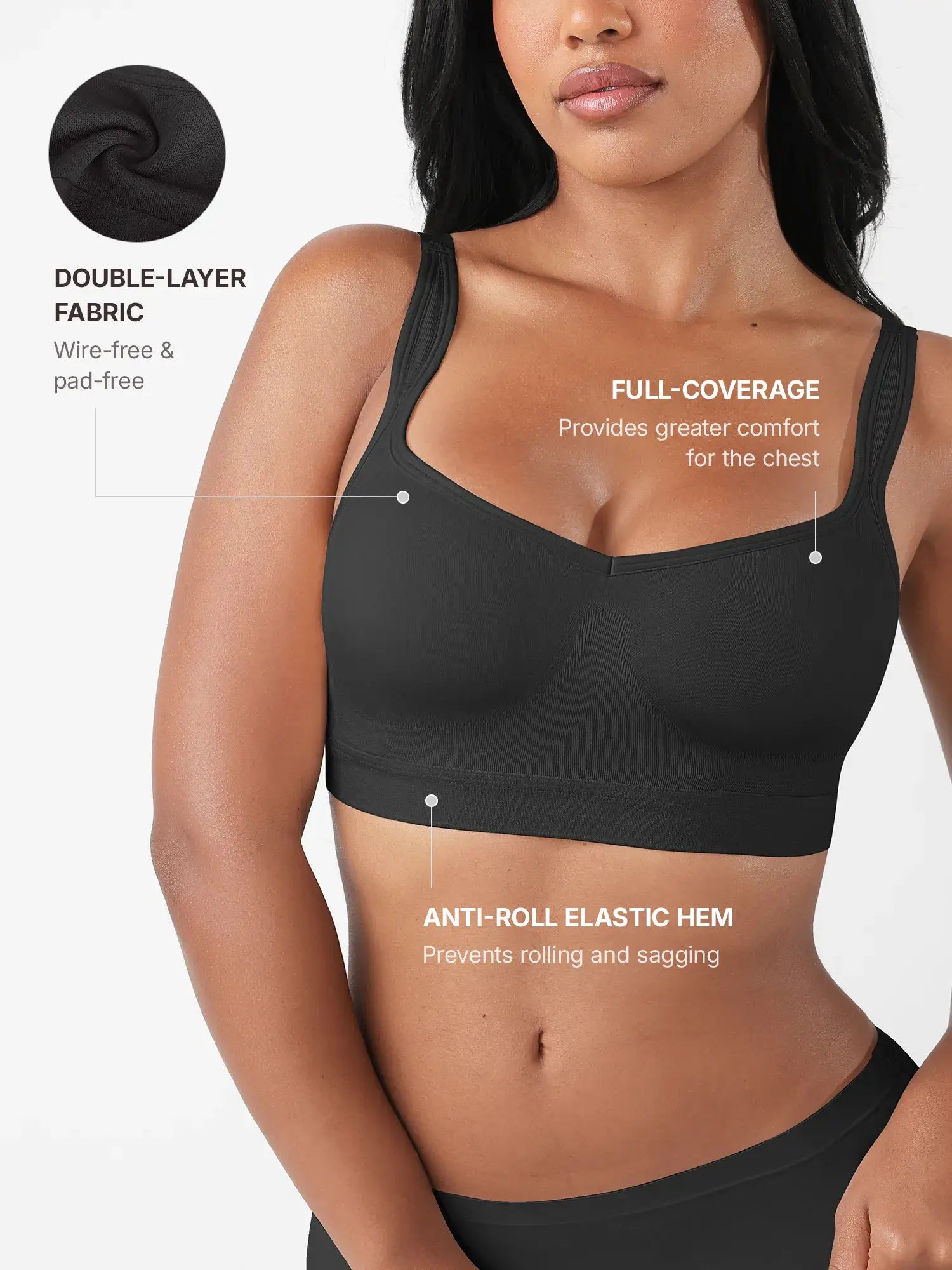 Lume Lingerie Full Coverage Smoothing Wireless Bra