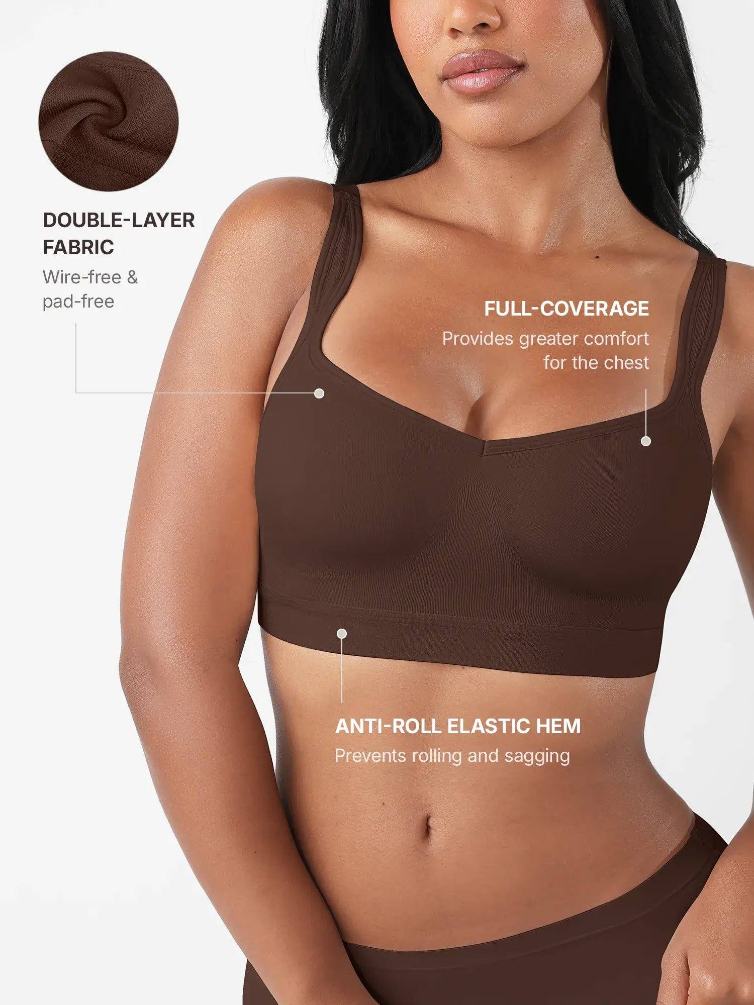 Lume Lingerie Full Coverage Smoothing Wireless Bra