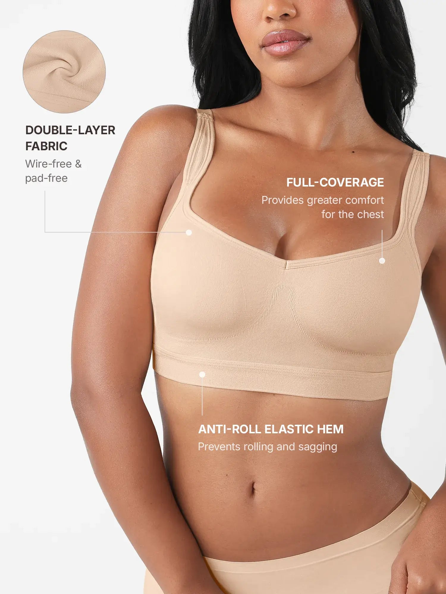 Lume Lingerie Full Coverage Smoothing Wireless Bra