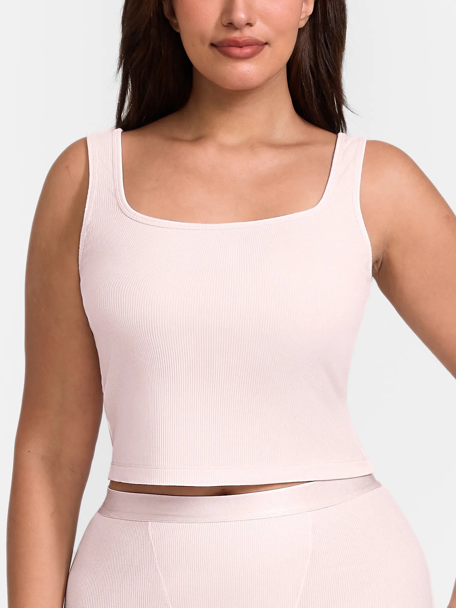 lumelingeri Breathable Ribbed Sleeveless Tank Top