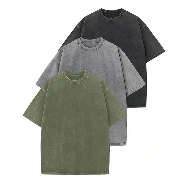 Oversized Heavyweight T-Shirt — Acid-Washed Vintage Style