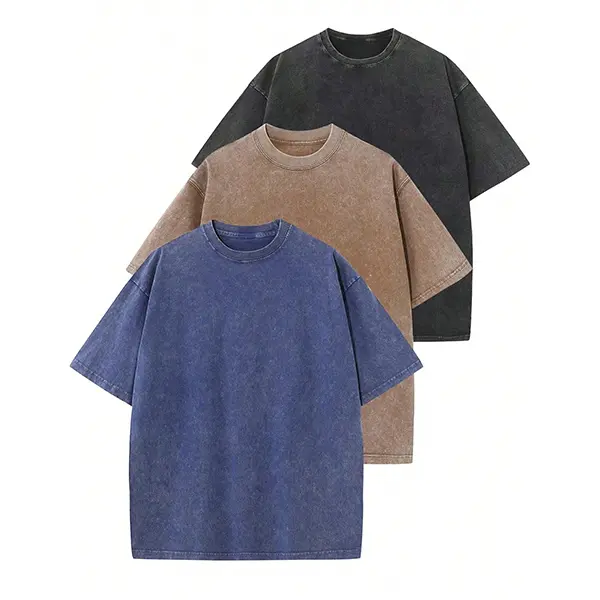 Oversized Heavyweight T-Shirt — Acid-Washed Vintage Style