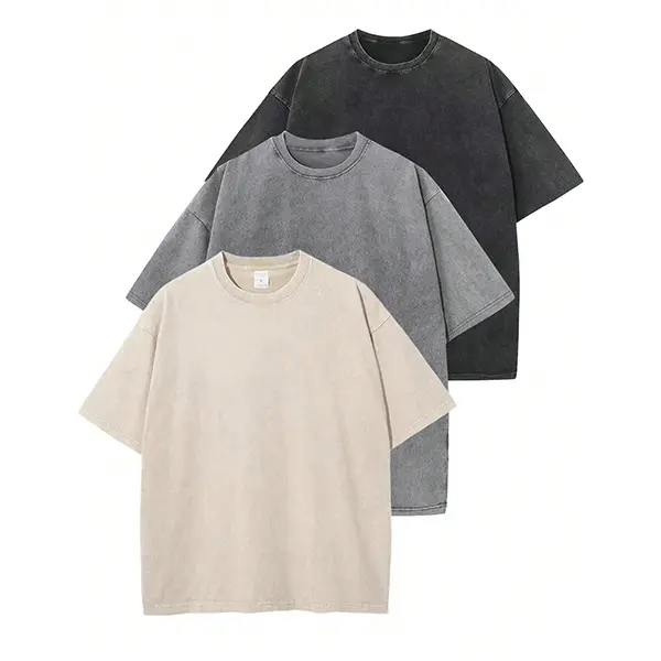 Oversized Heavyweight T-Shirt — Acid-Washed Vintage Style